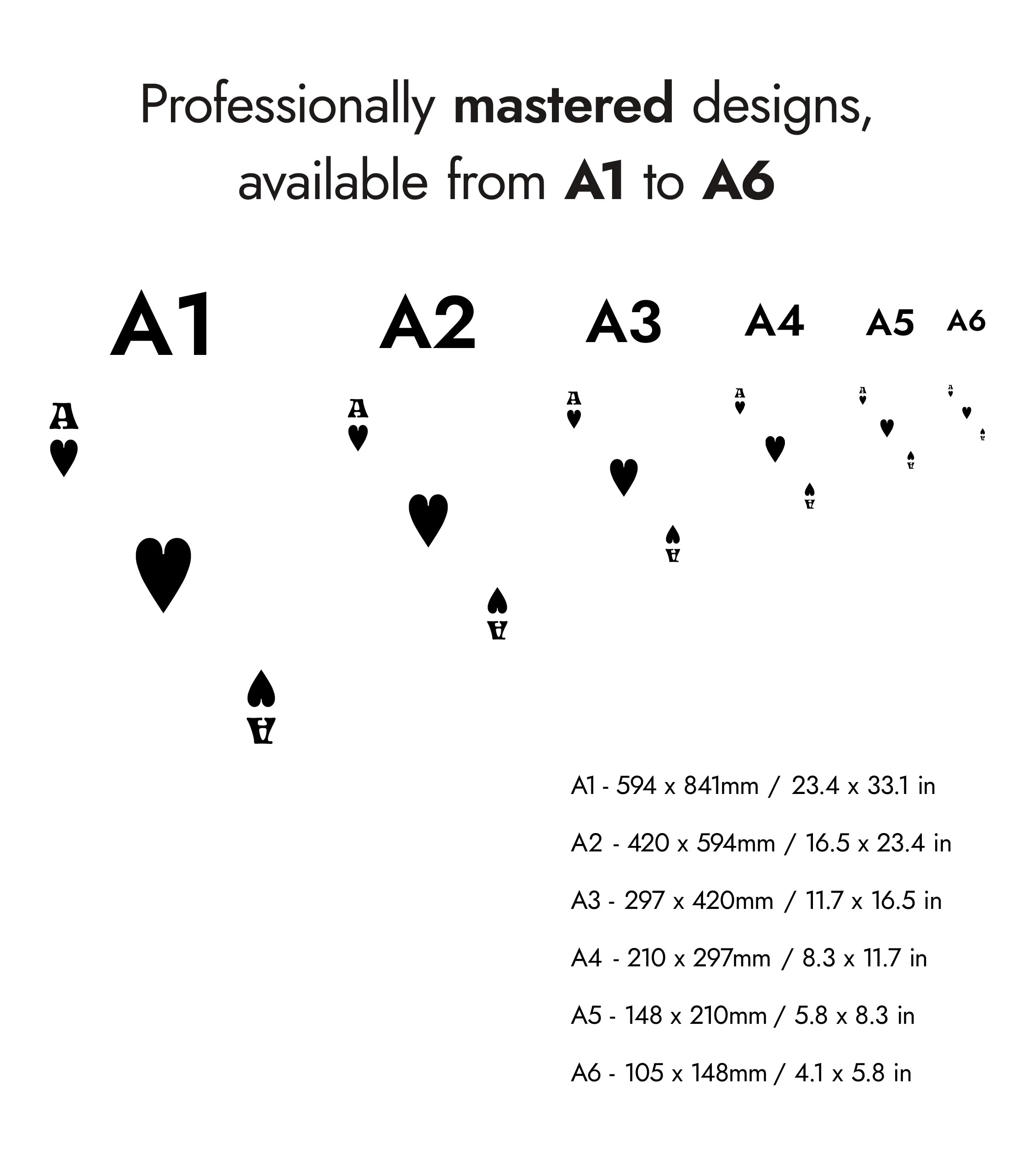 Ace of Hearts B&W - Image 8