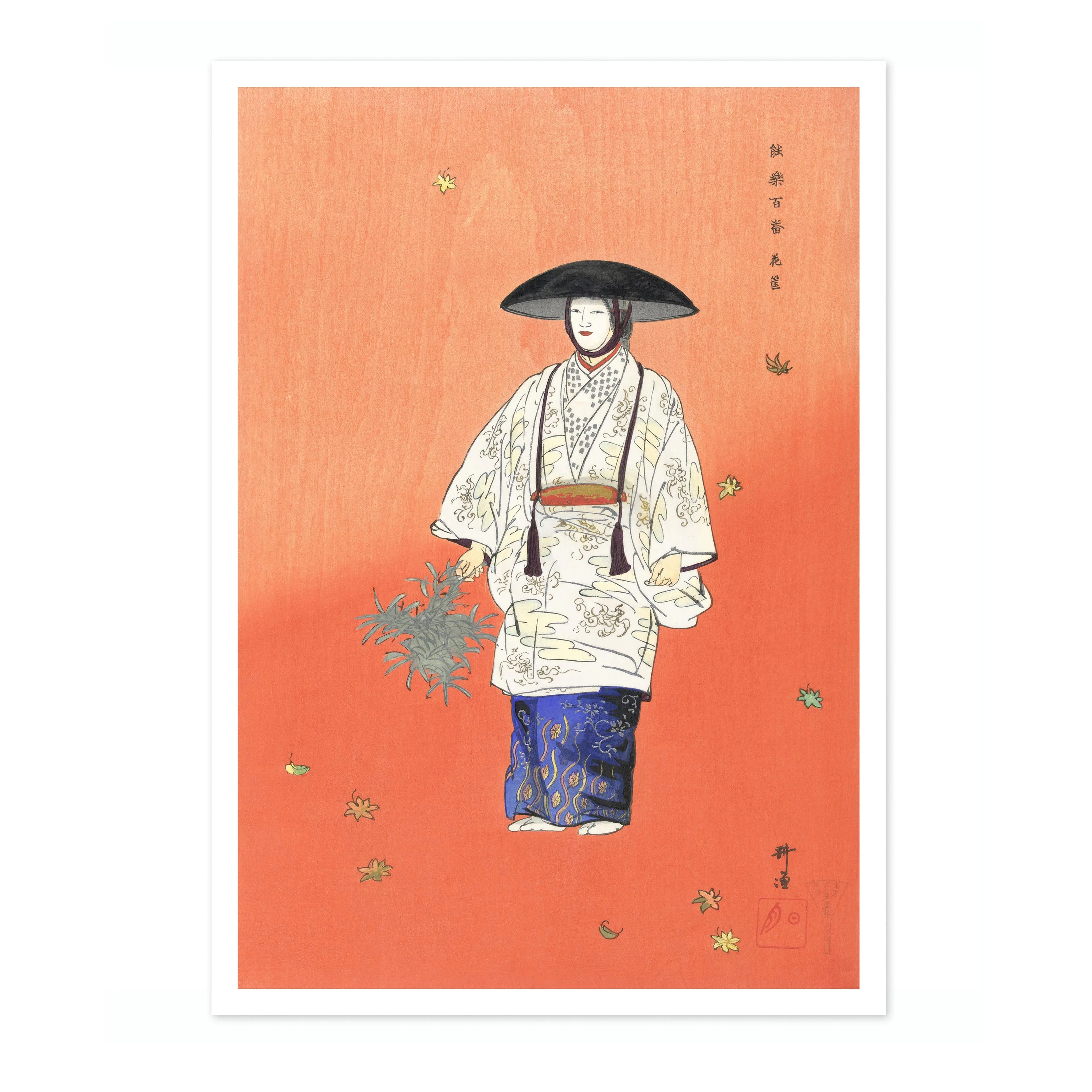 Actor in the Noh Theatre Play Hanagatami - Image 4