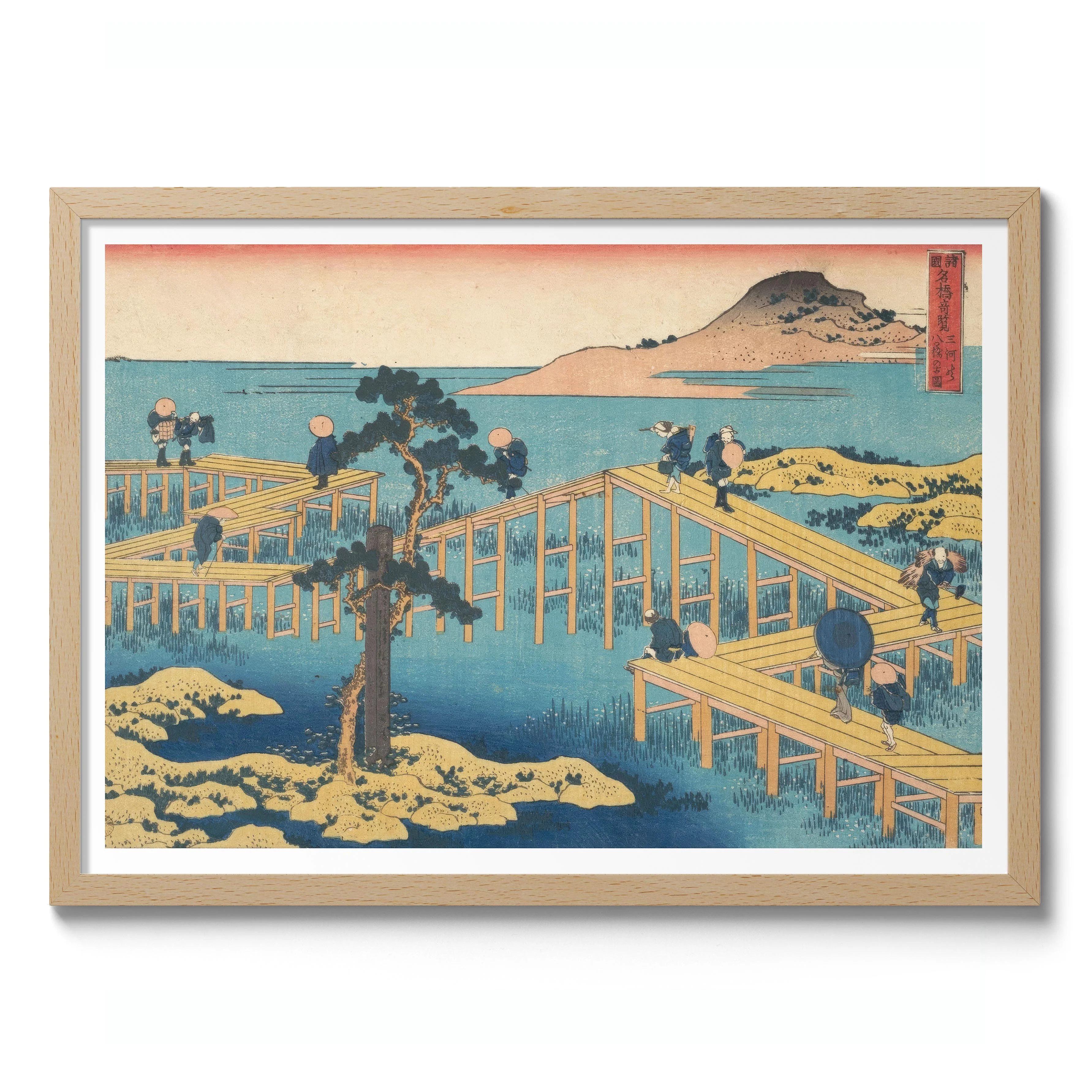 Ancient View of Yatsuhashi in Mikawa Province - Image 3