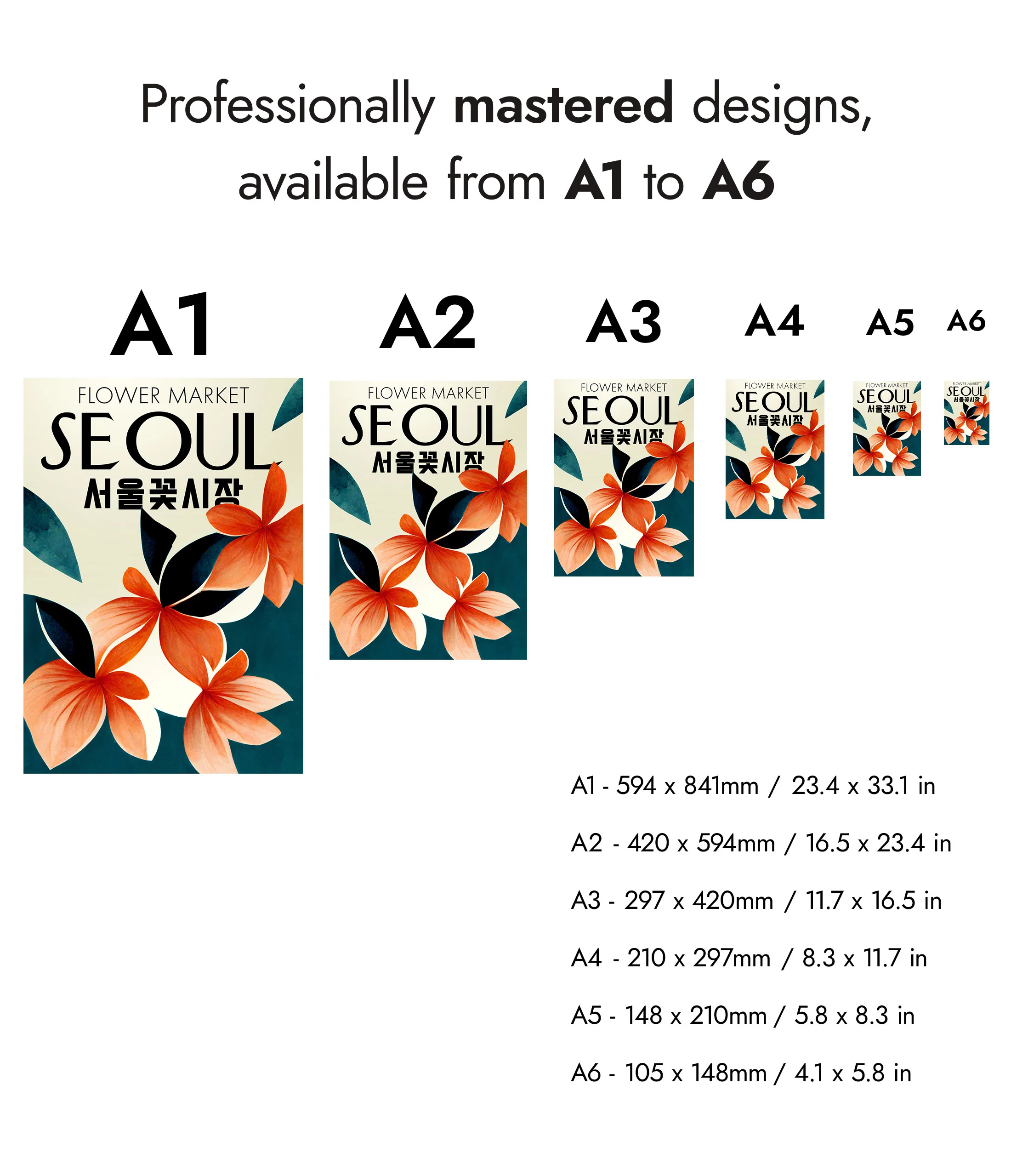 Asia Flower Market - Set of 3 - Image 10