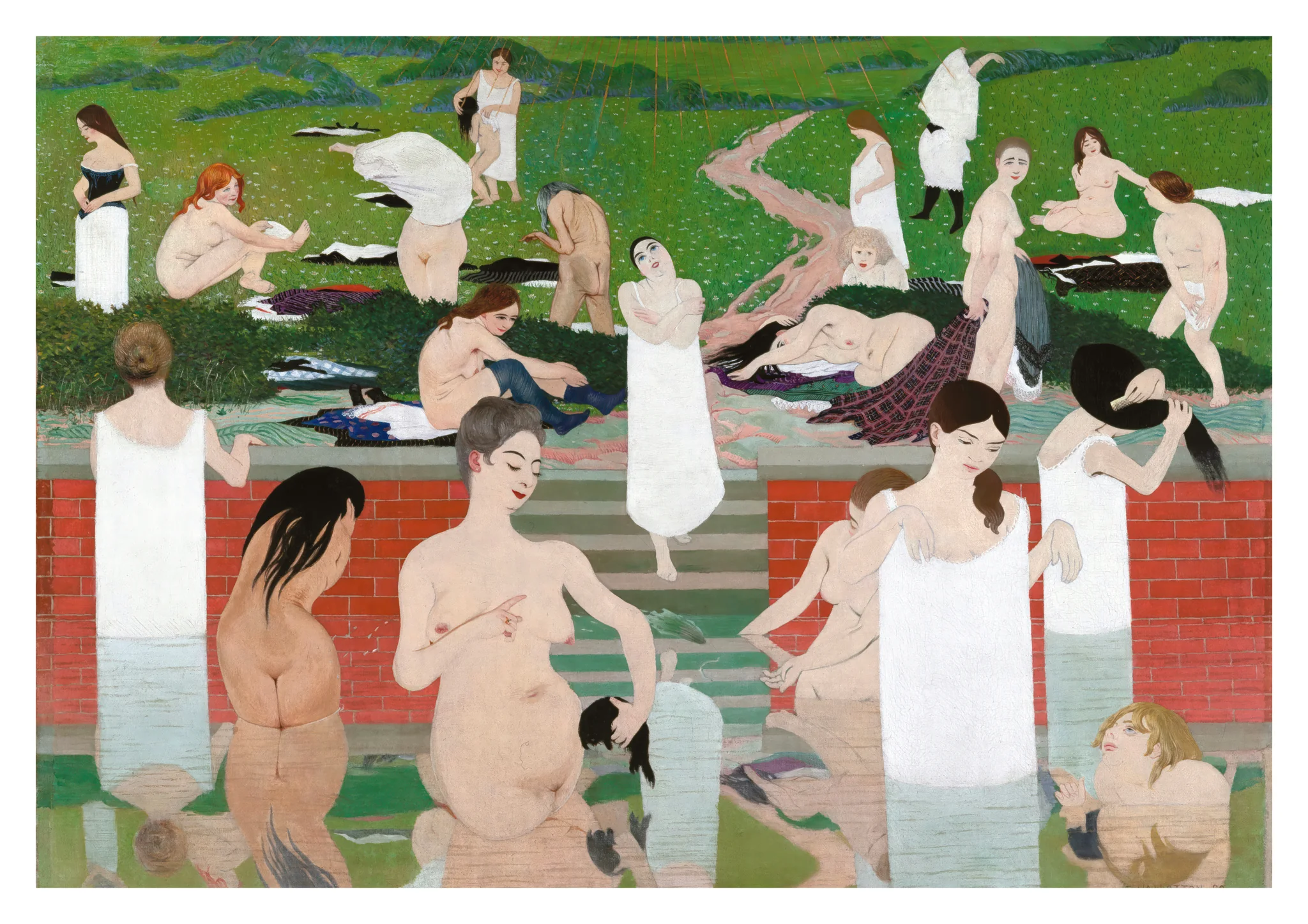 Bathing on a Summer Evening