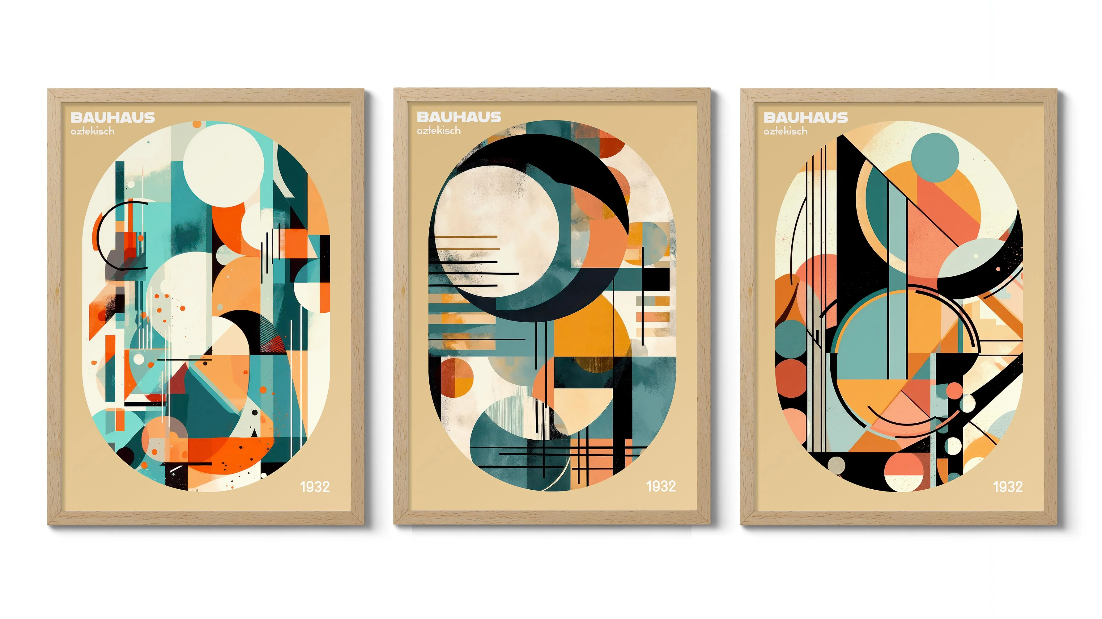 Bauhaus Aztekisch - Set of 3 - Image 2