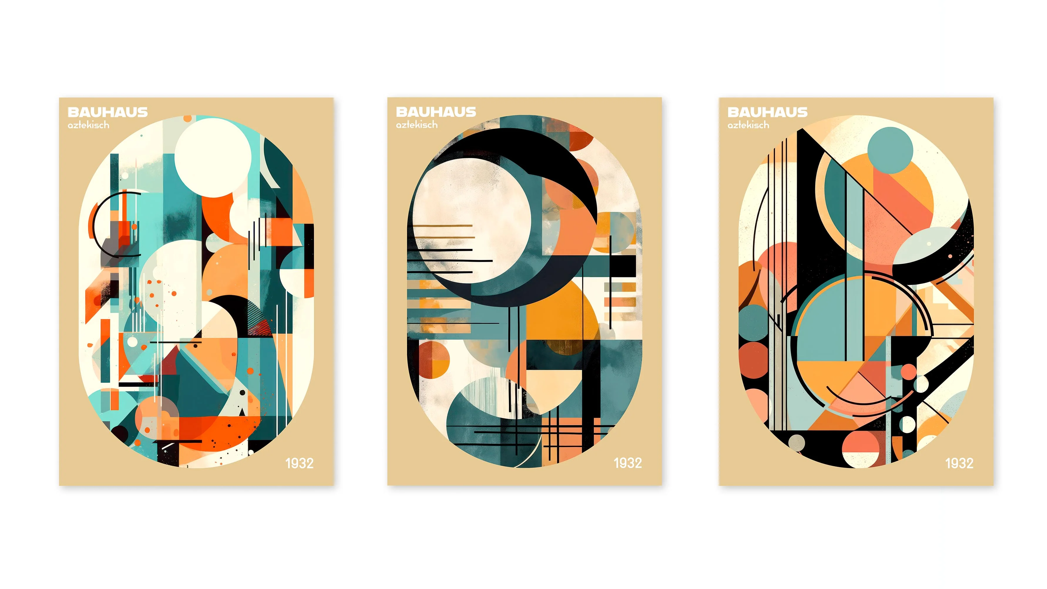 Bauhaus Aztekisch - Set of 3 - Image 3