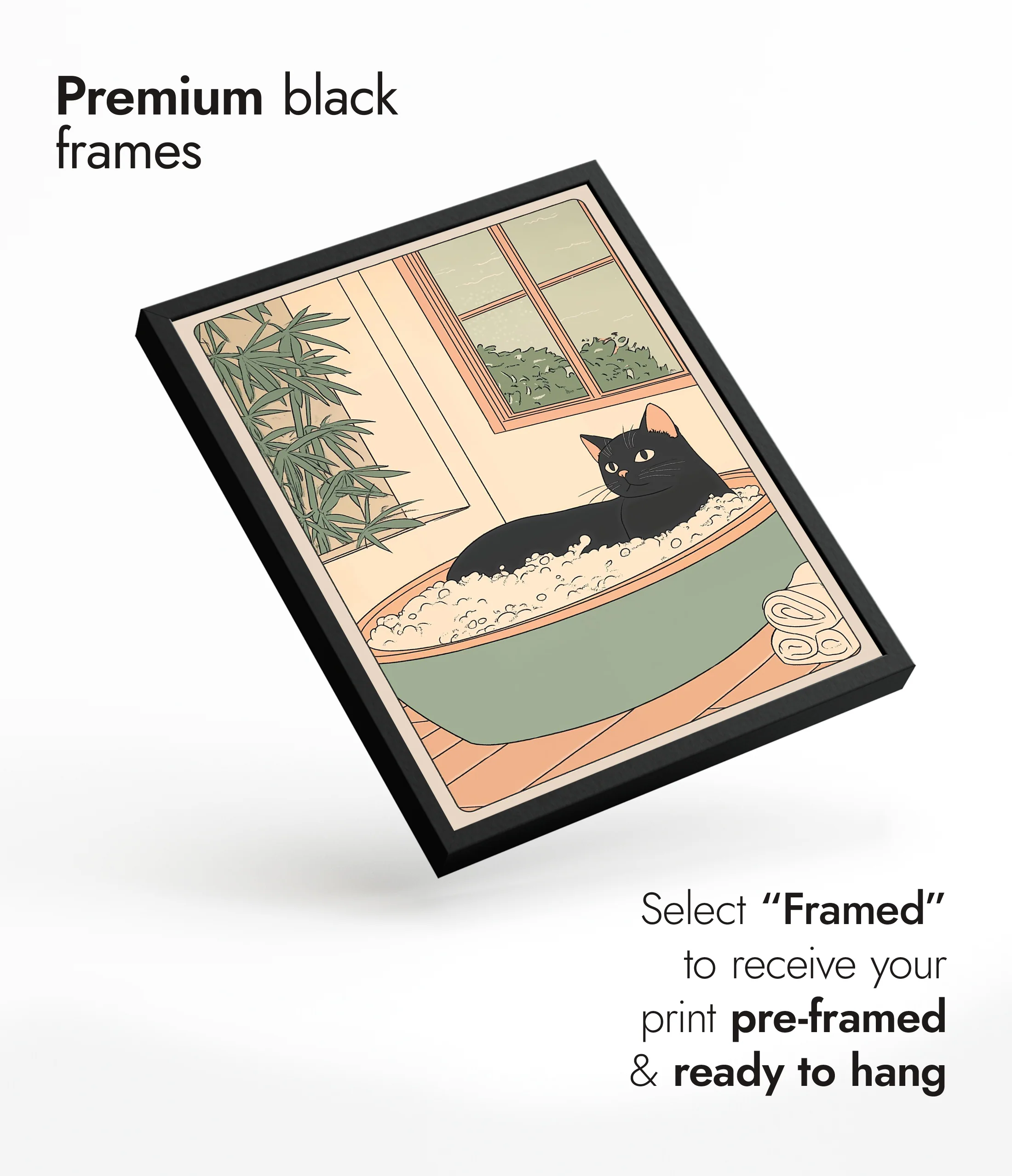 Black Cat in Green Tub - Image 7