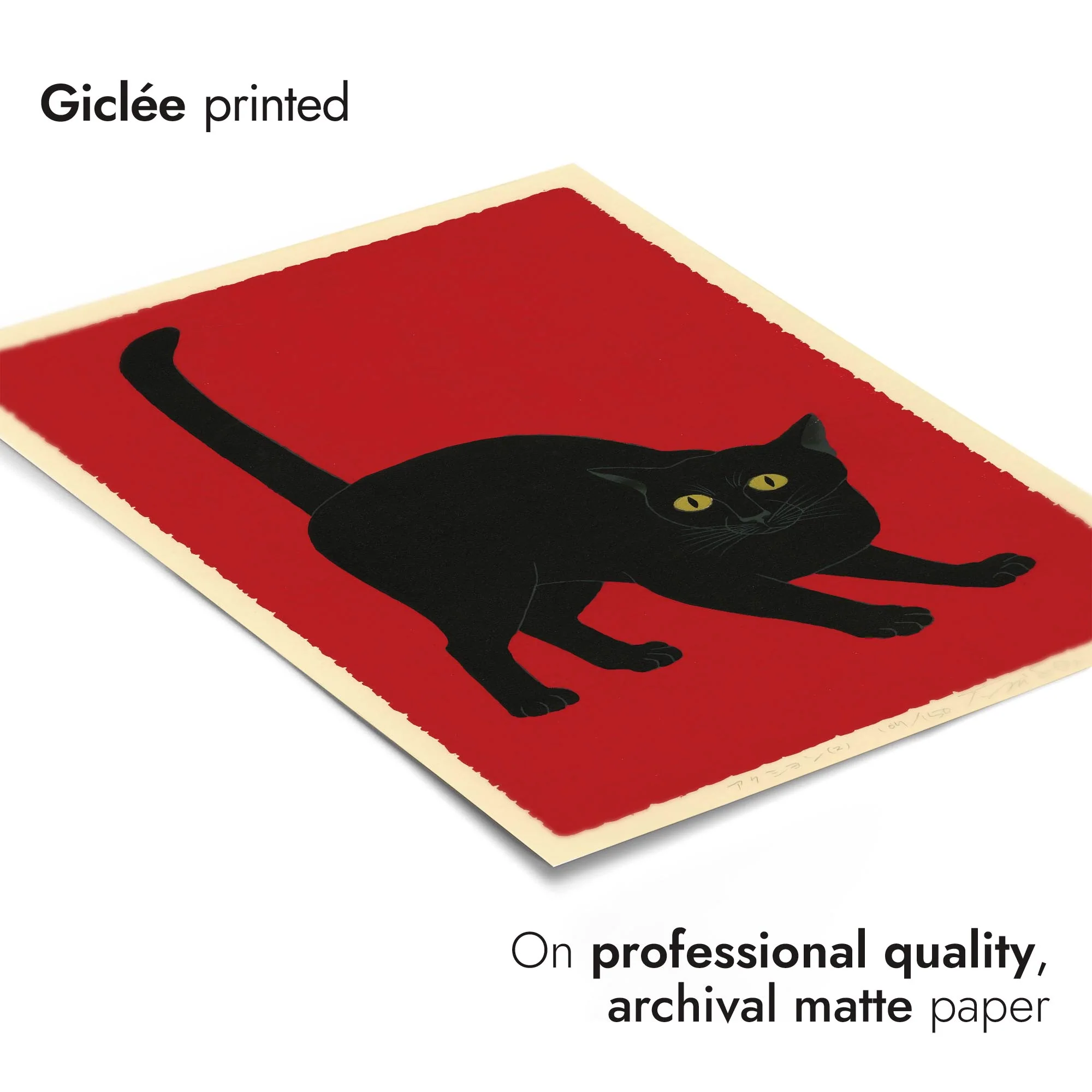 Black Cat on Red - Image 6