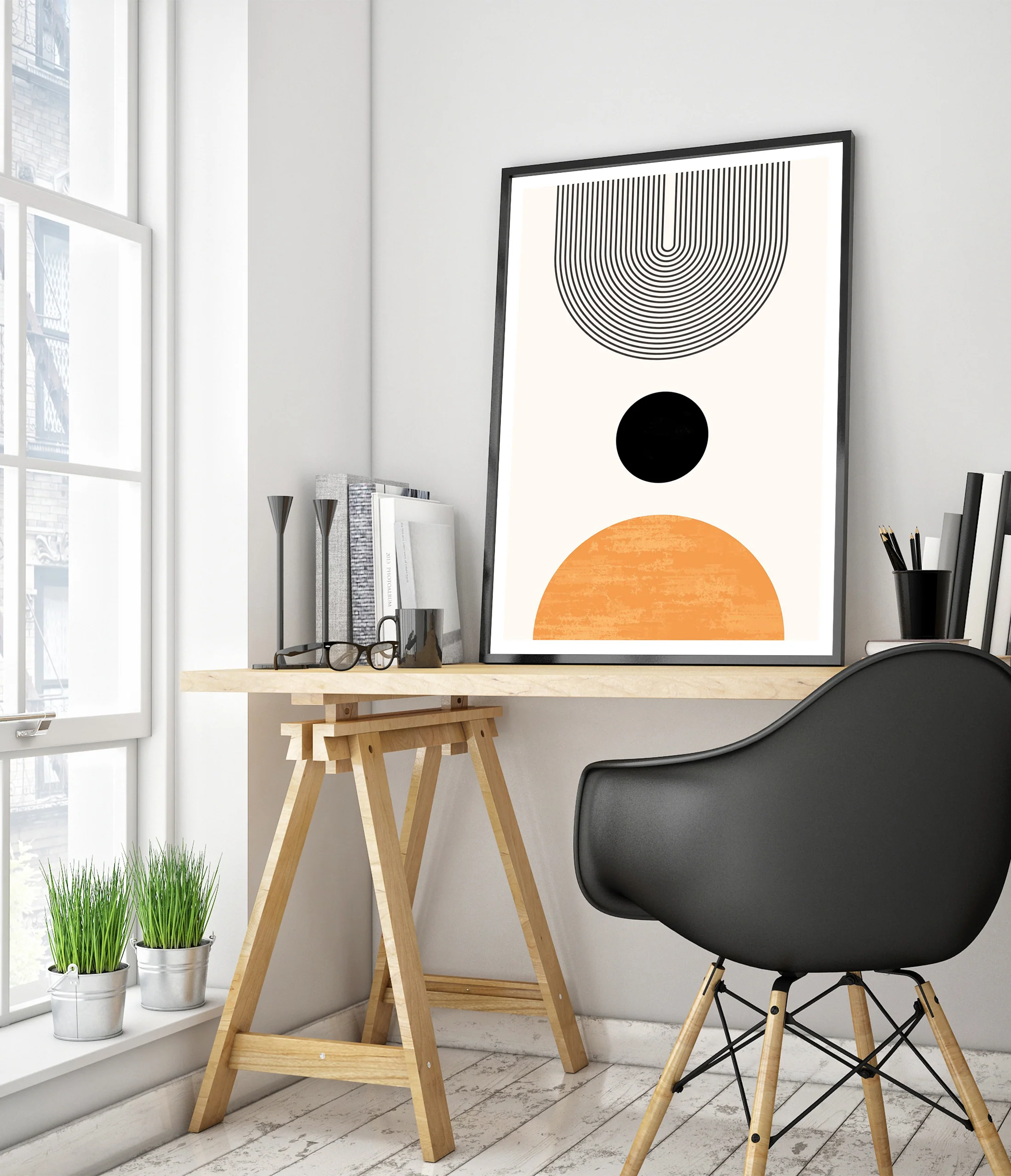 Black Dot and Orange Cylinders - Image 5