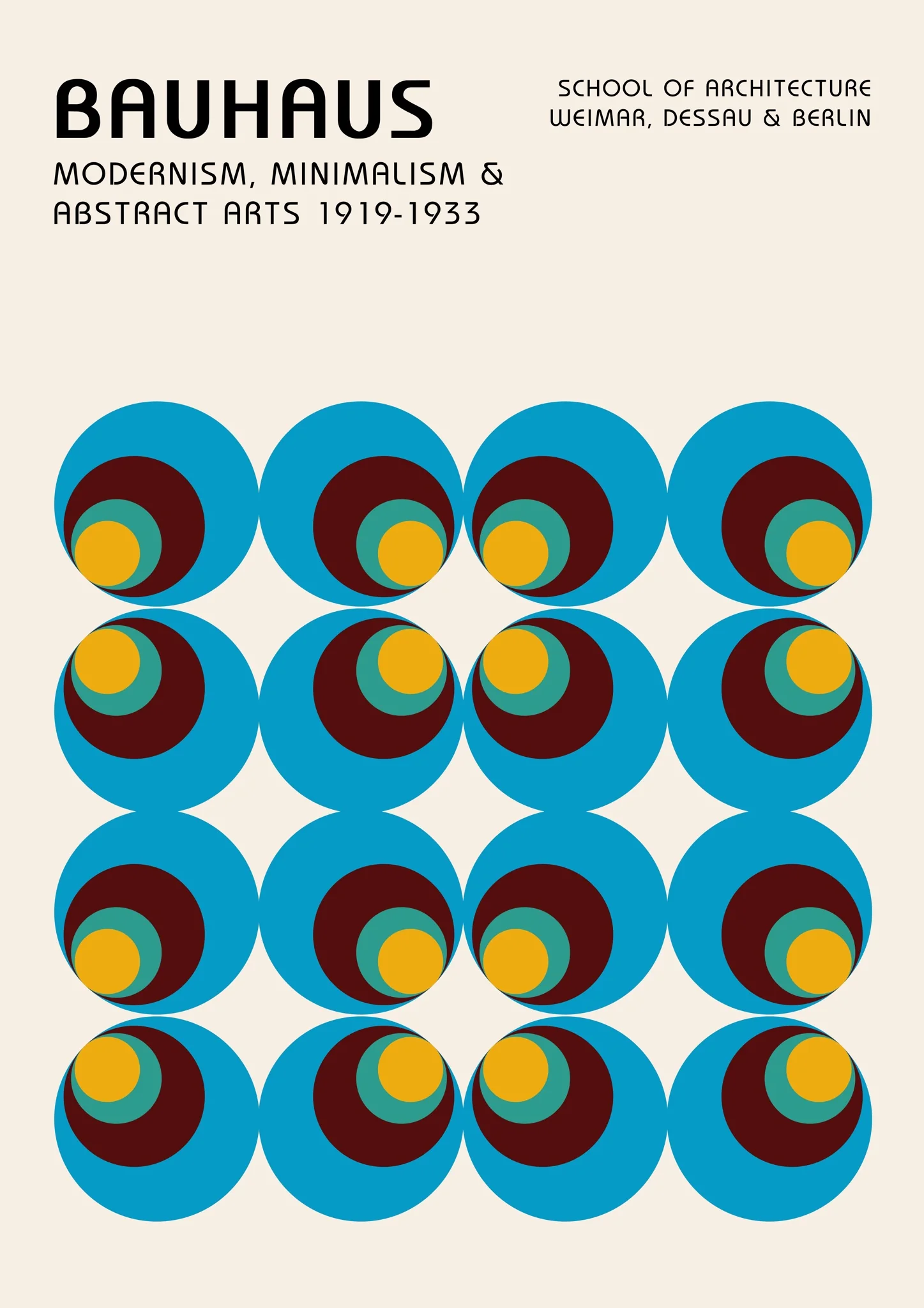Blue & Green Concentric Circles
