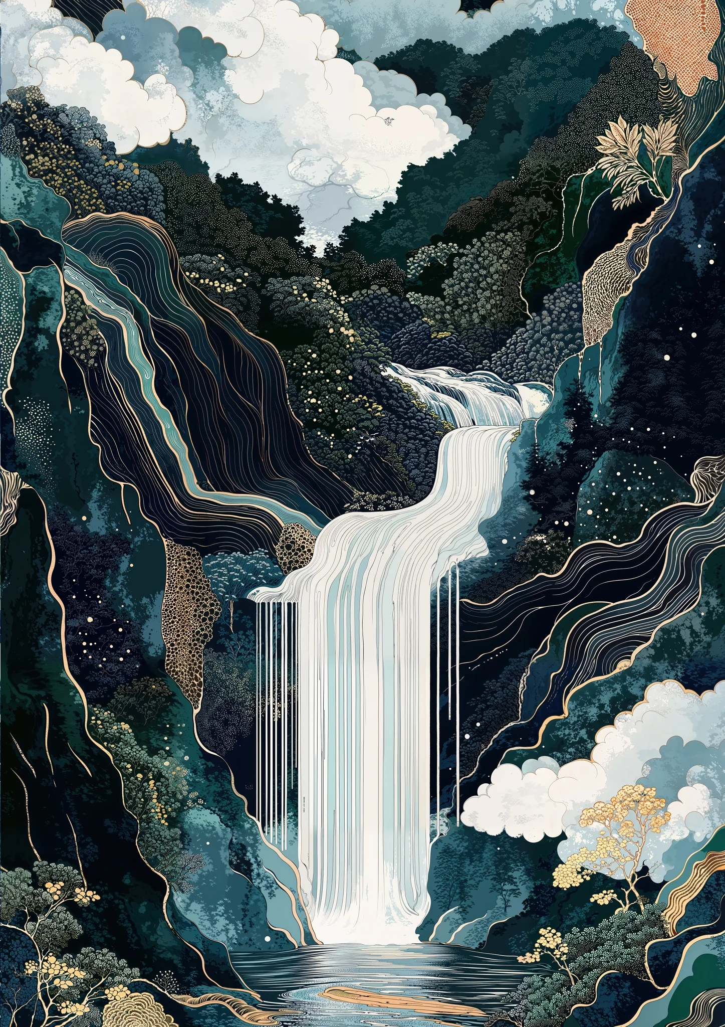 Boho Waterfall II