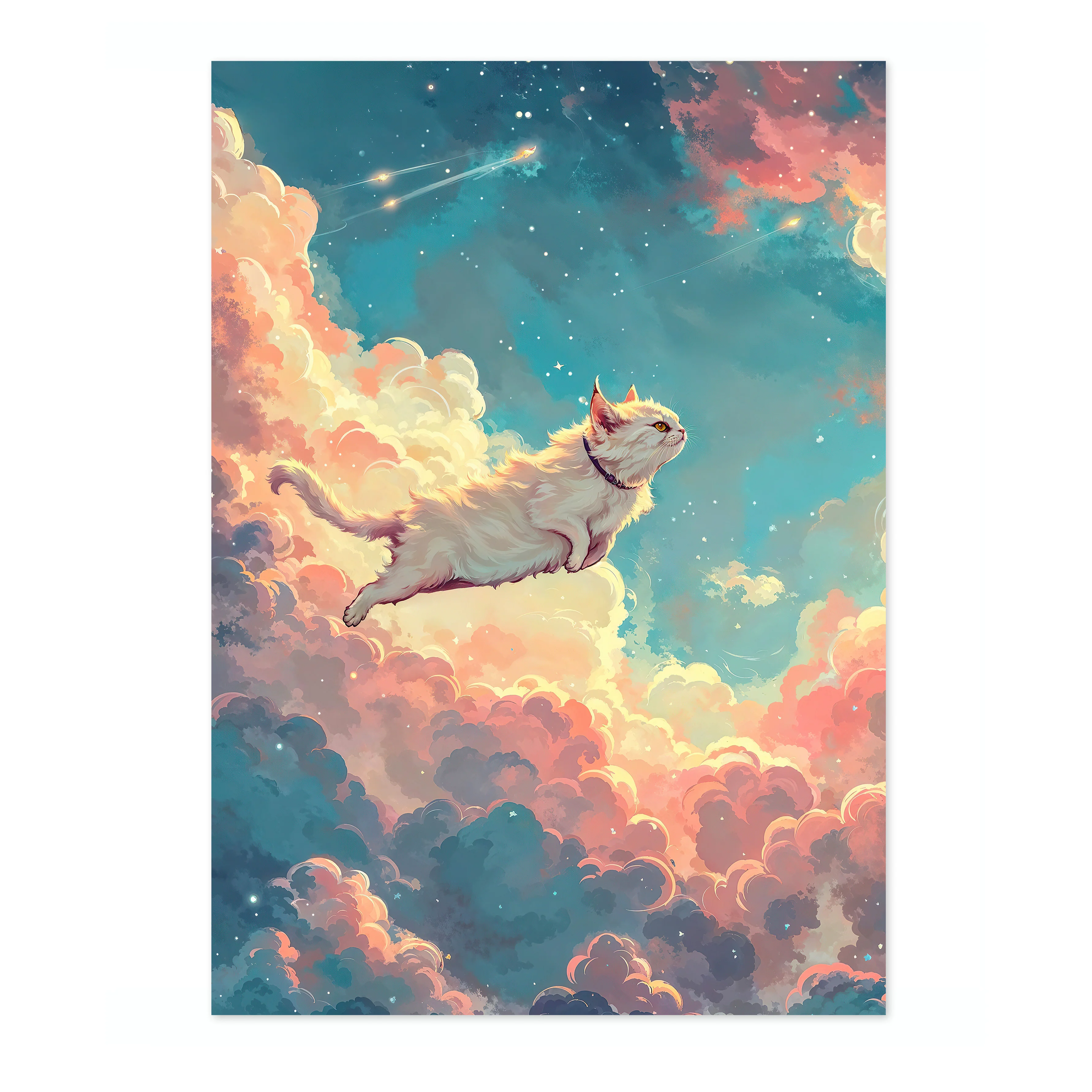 Cat in Pink Clouds - Image 4