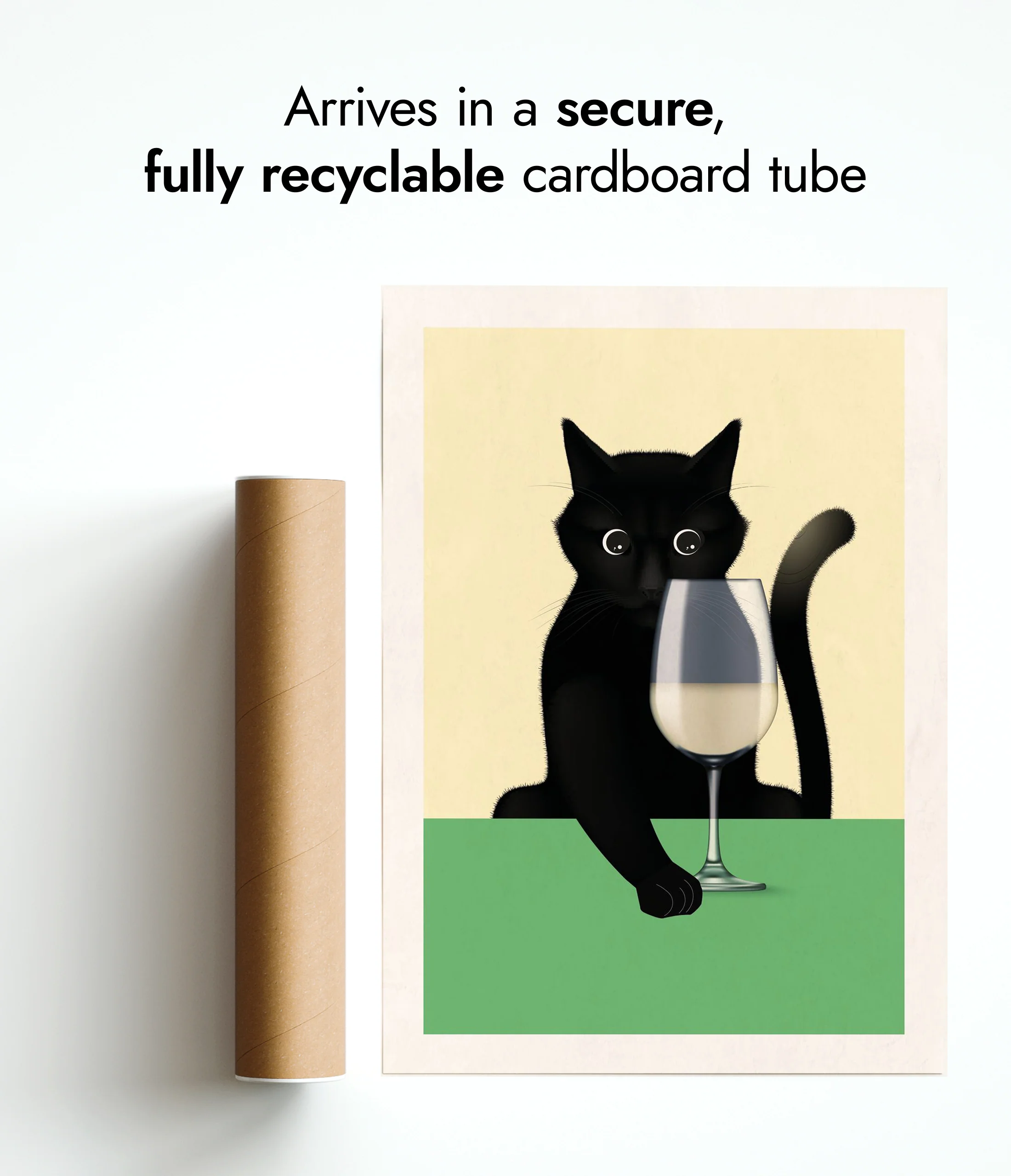 Cat & White Wine - Image 9