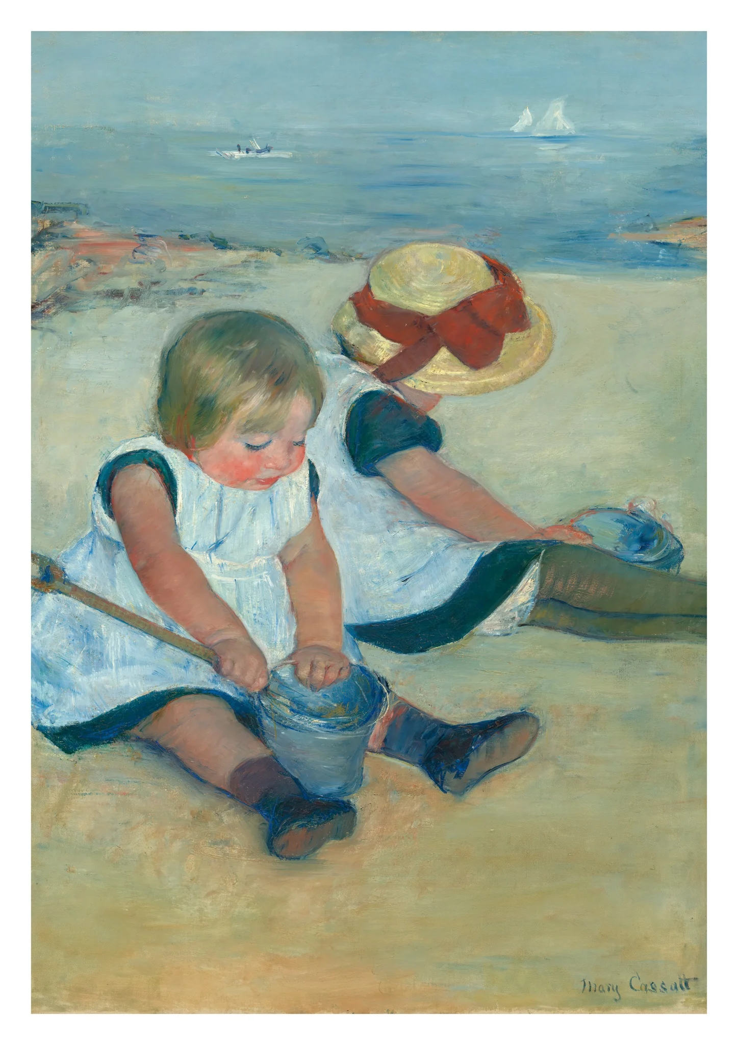 Children Playing on the Beach