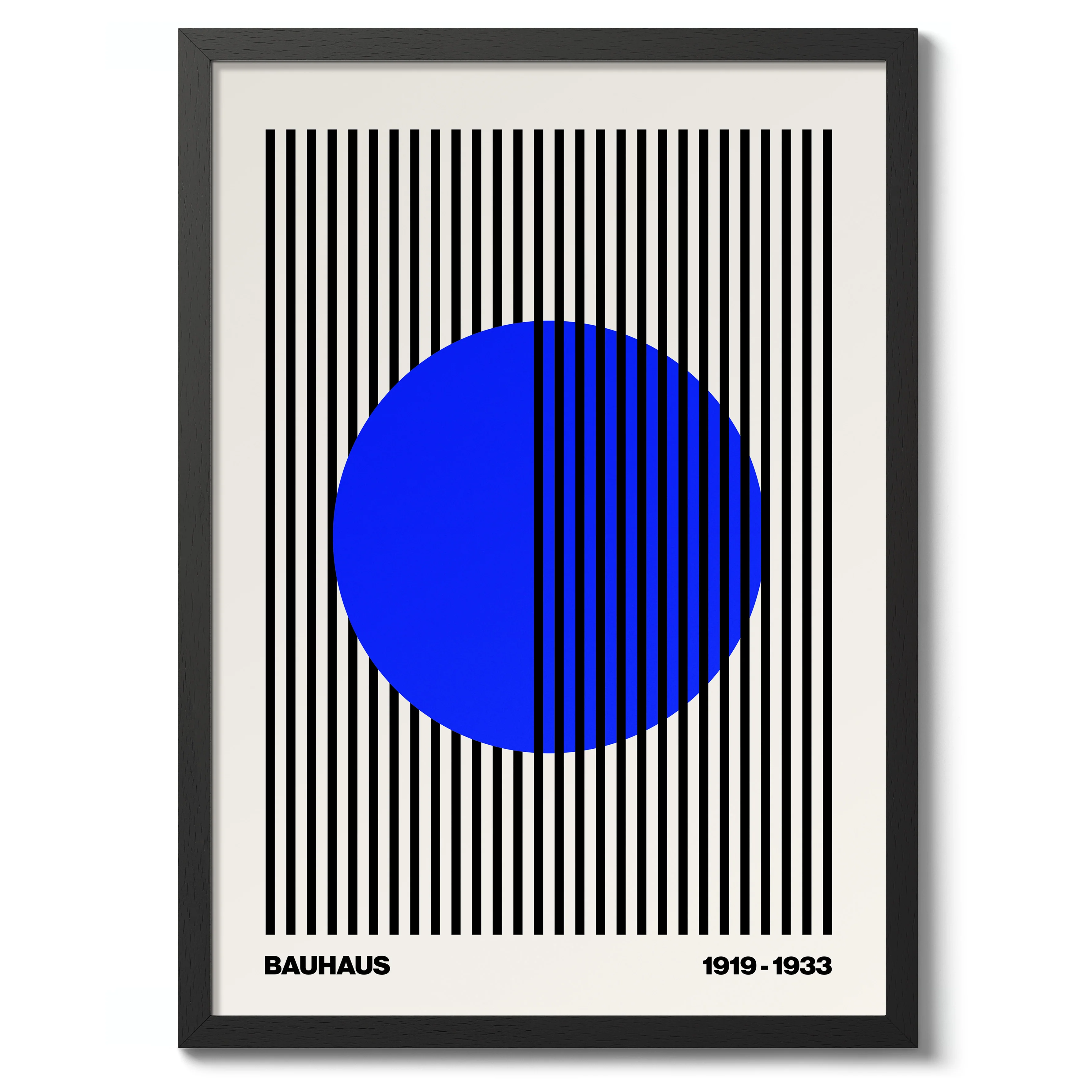 Circle + Stripes, Blue on White - Image 2