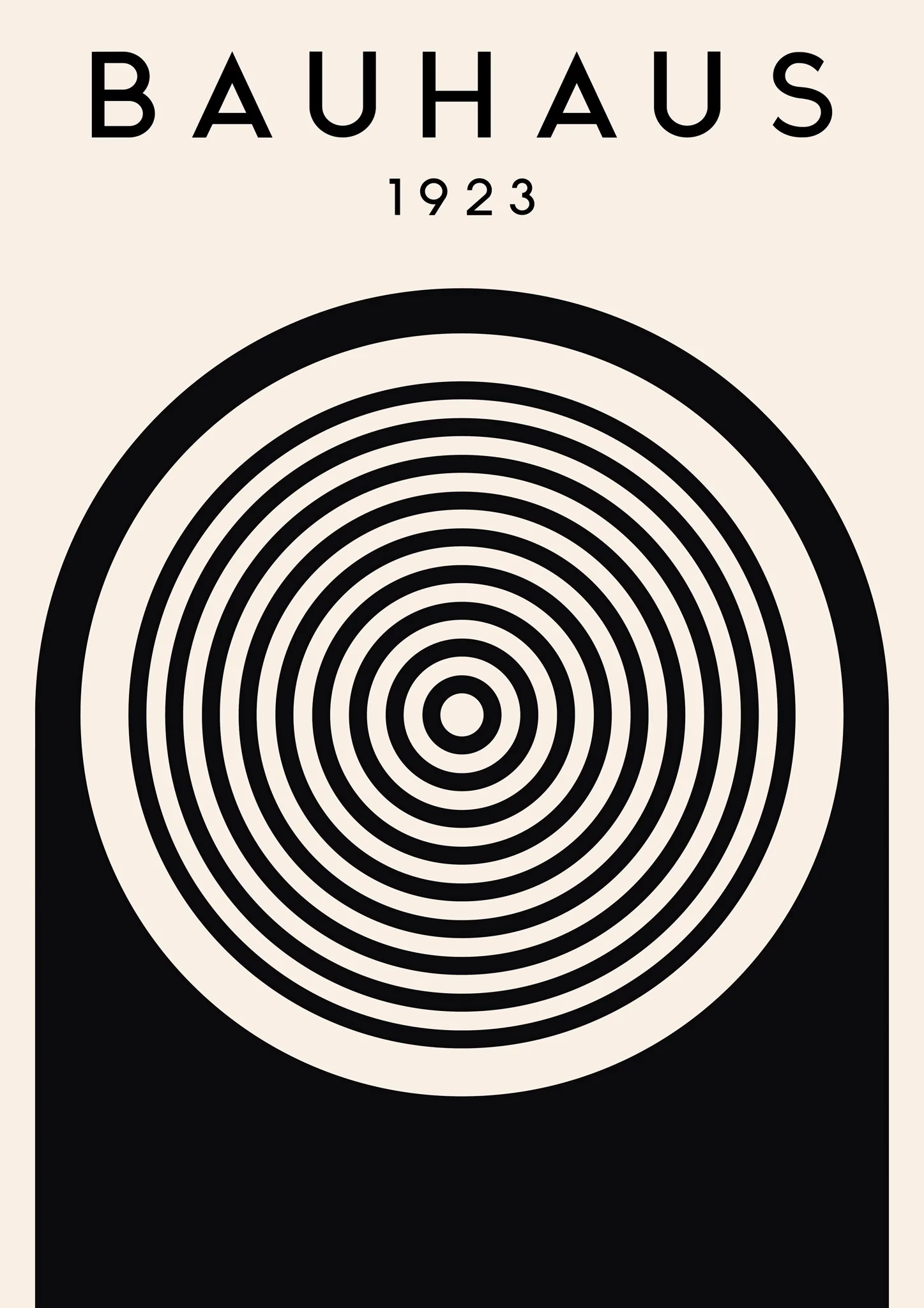 Circles, Black on White