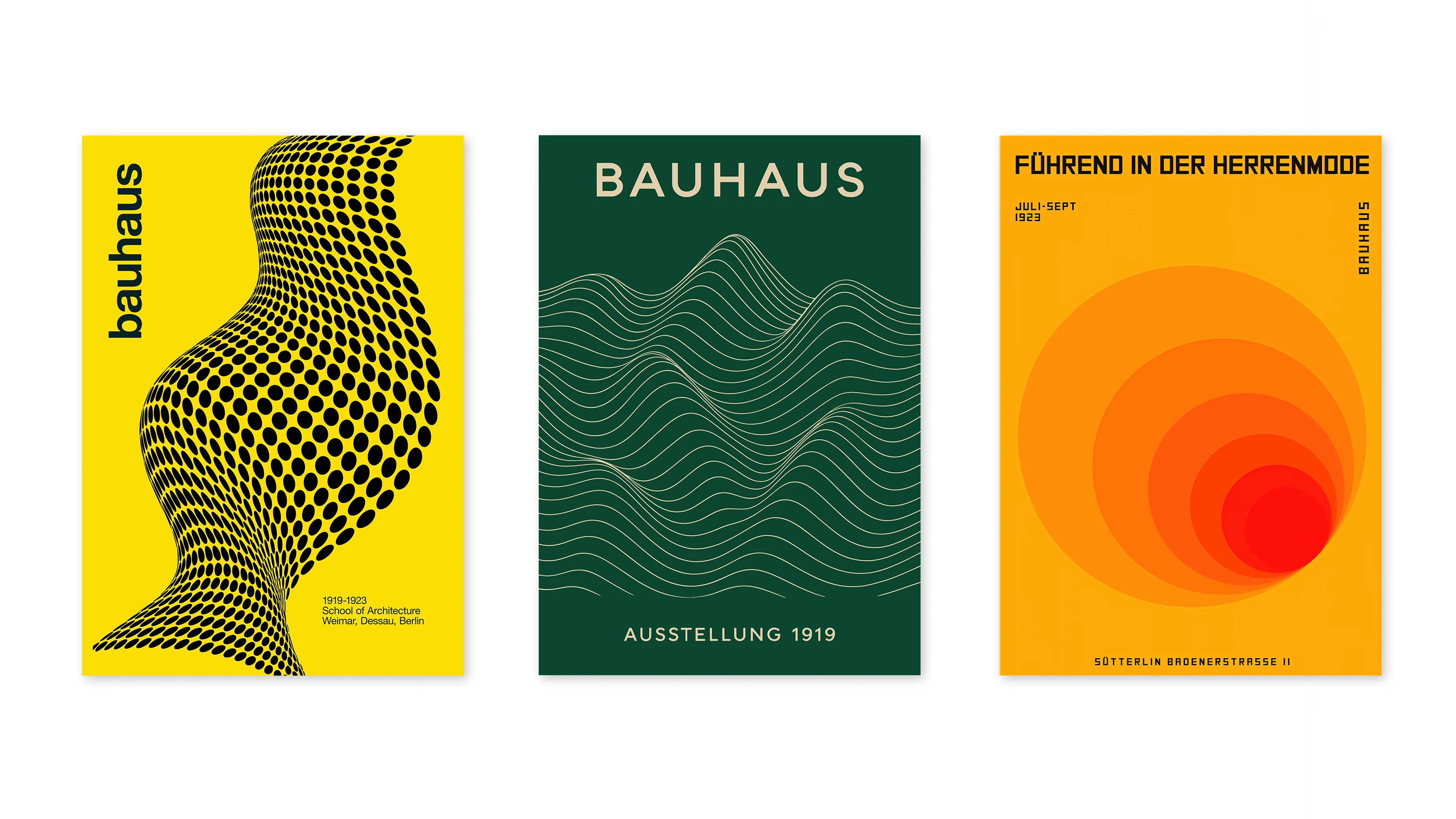 Colourful Bauhaus Trio - Image 3