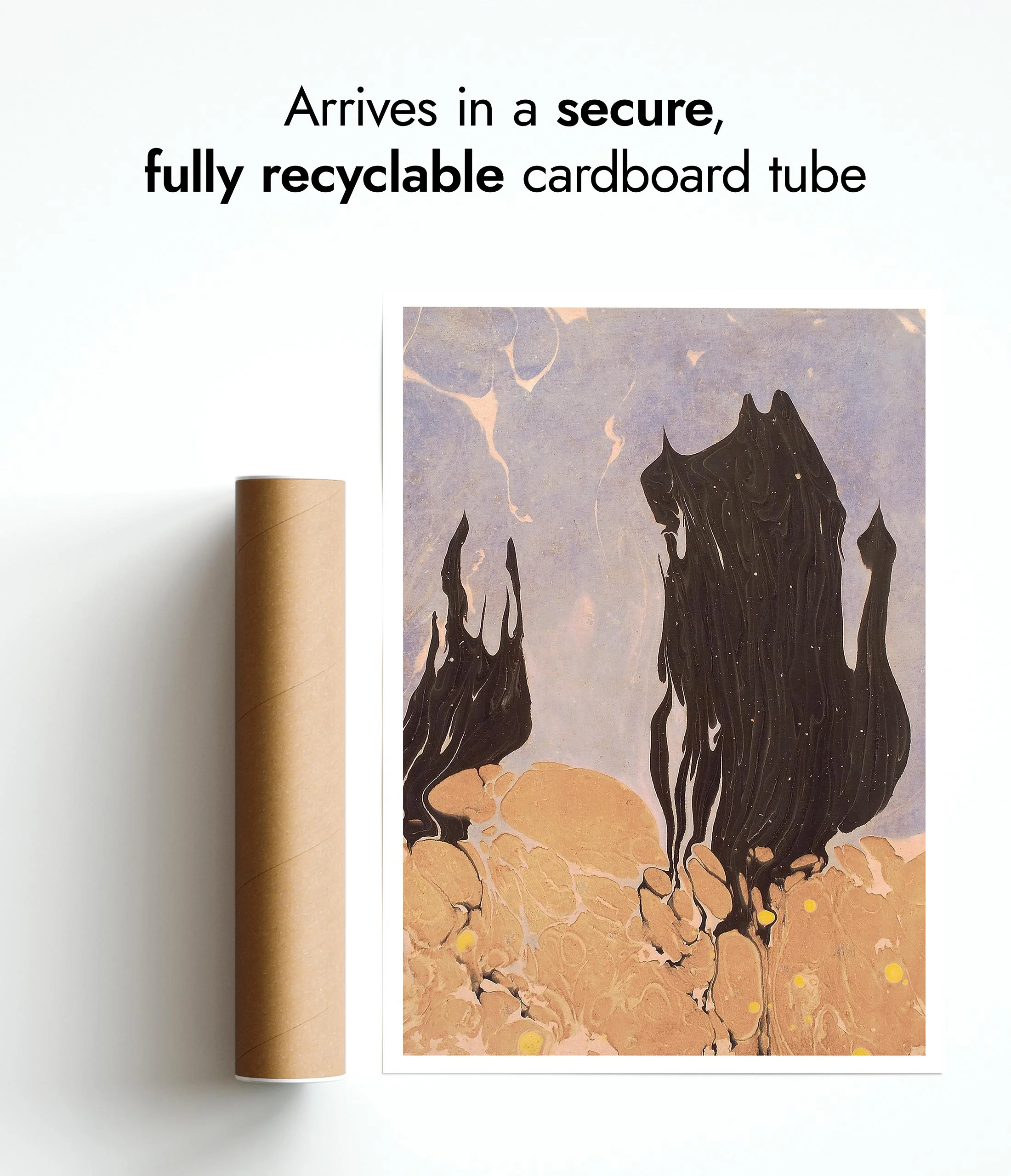 Composition in Black, Ochre & Blue - Image 9