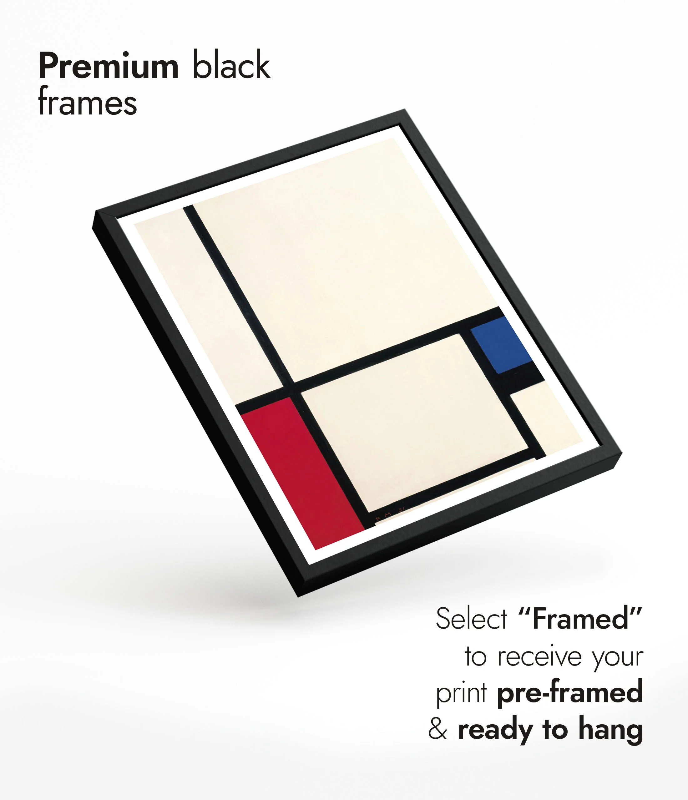 Composition in Colours no.1 with Red and Blue - Image 7