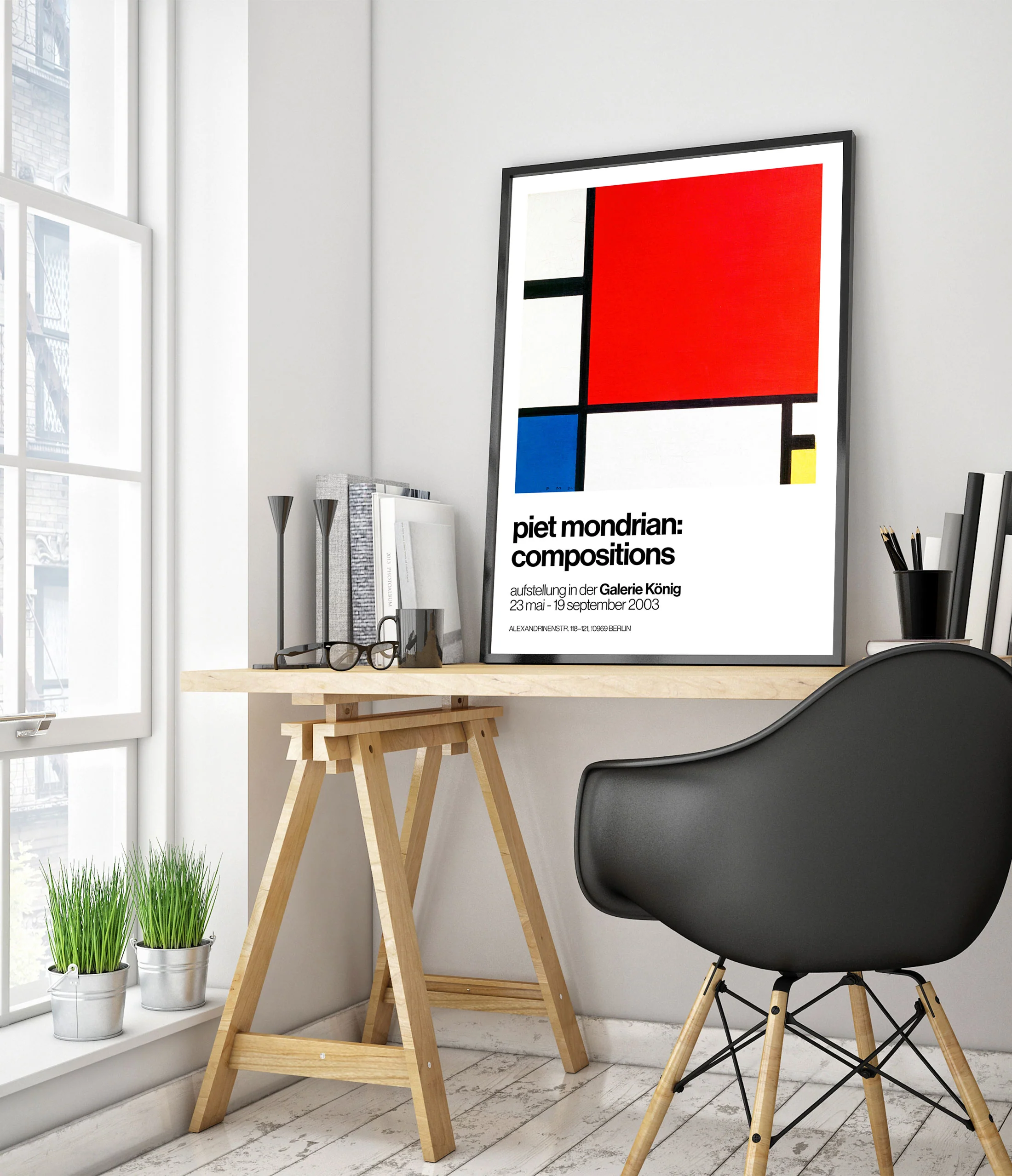 Composition with Red, Blue & Yellow - Image 5