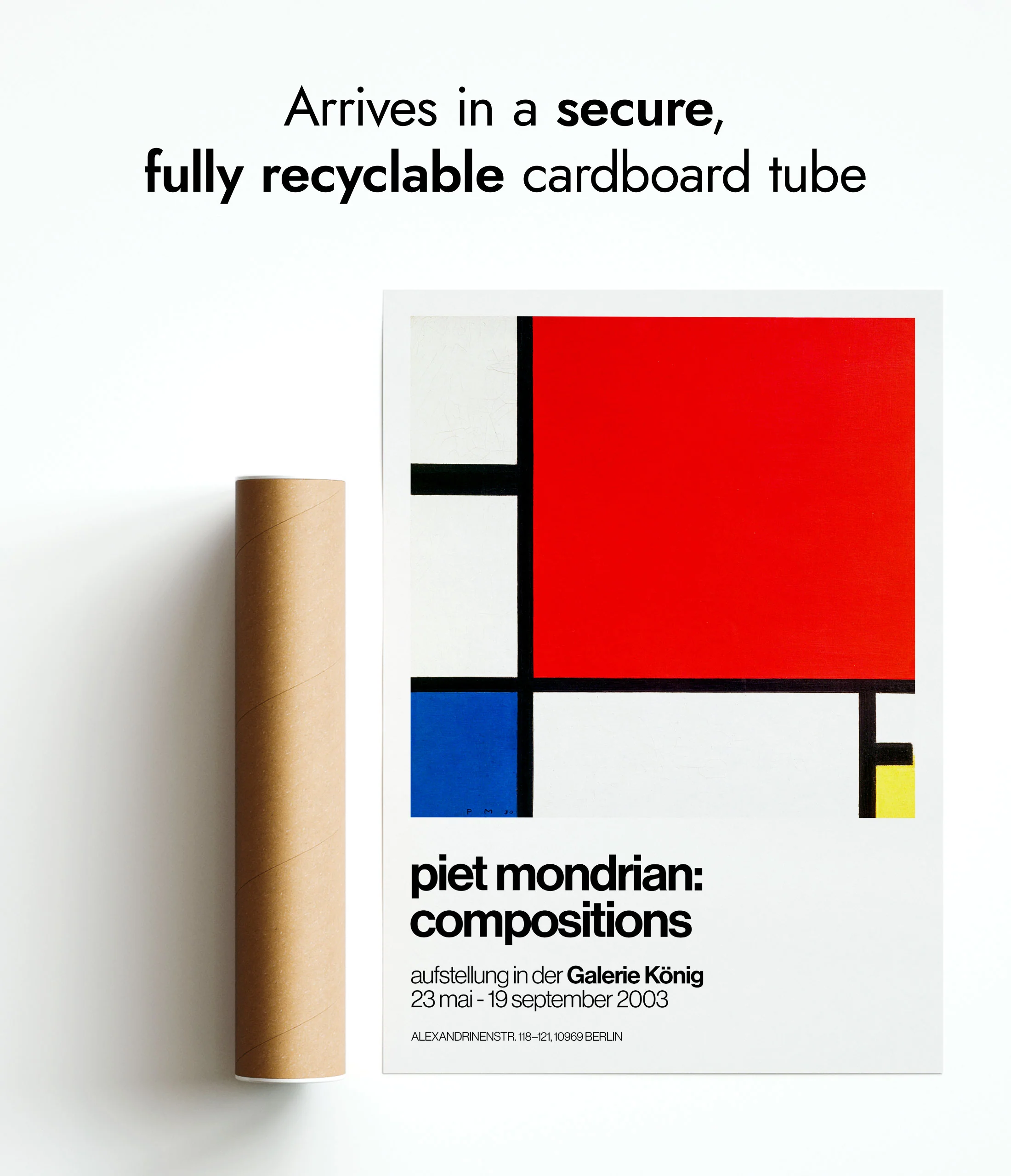 Composition with Red, Blue & Yellow - Image 9