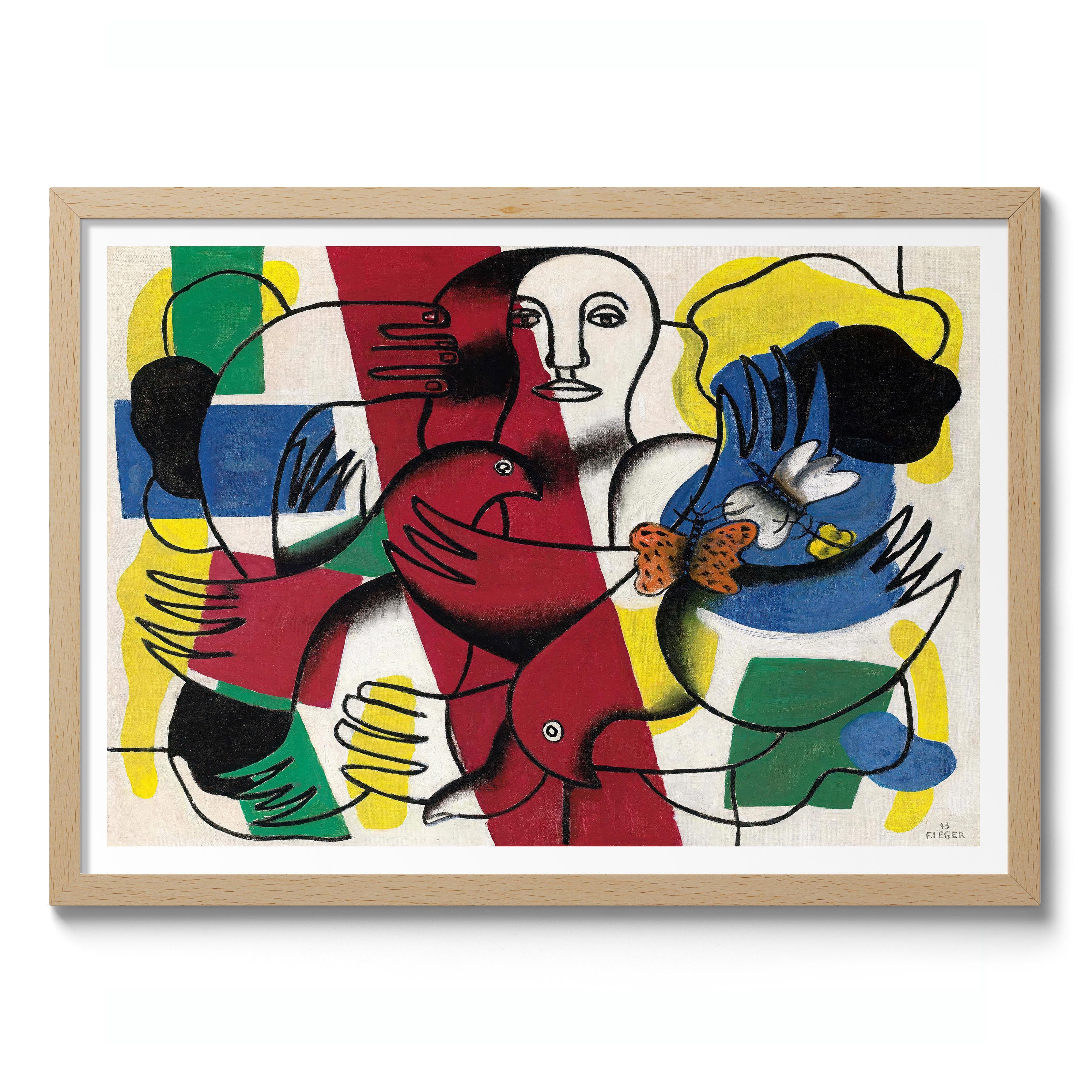 Composition with Two Butterflies - Image 3