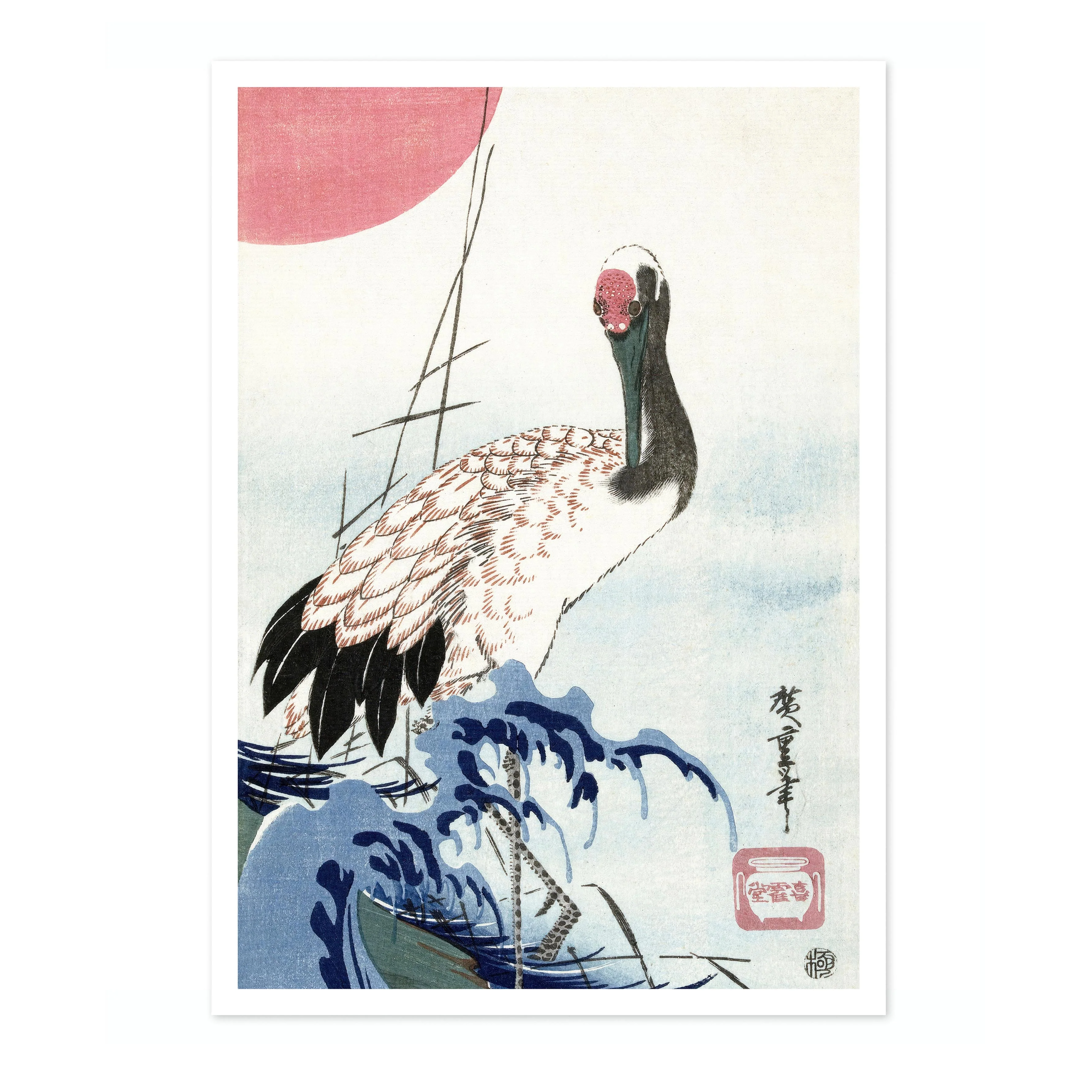 Crane, Wave & Rising Sun - Image 4