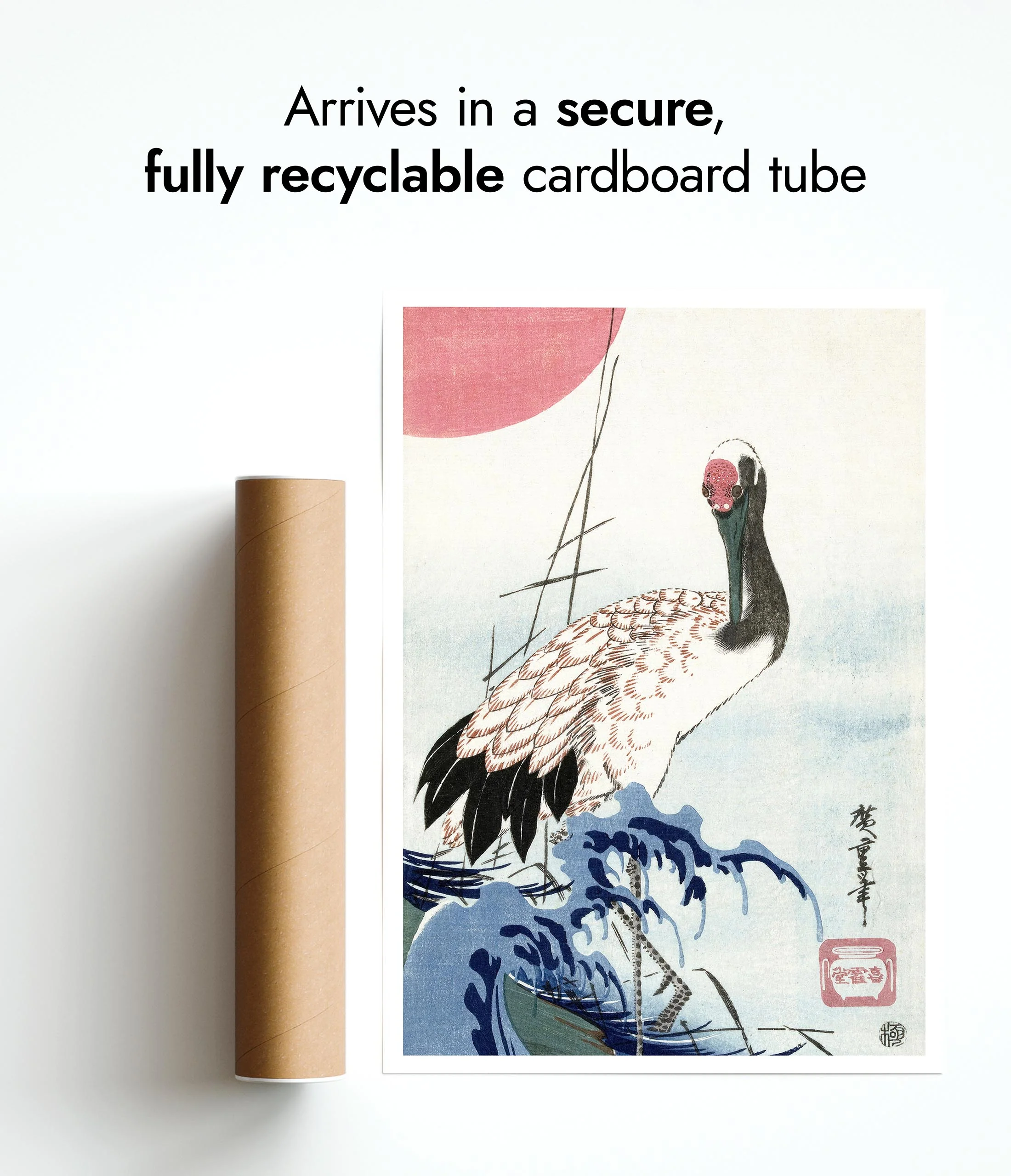 Crane, Wave & Rising Sun - Image 9