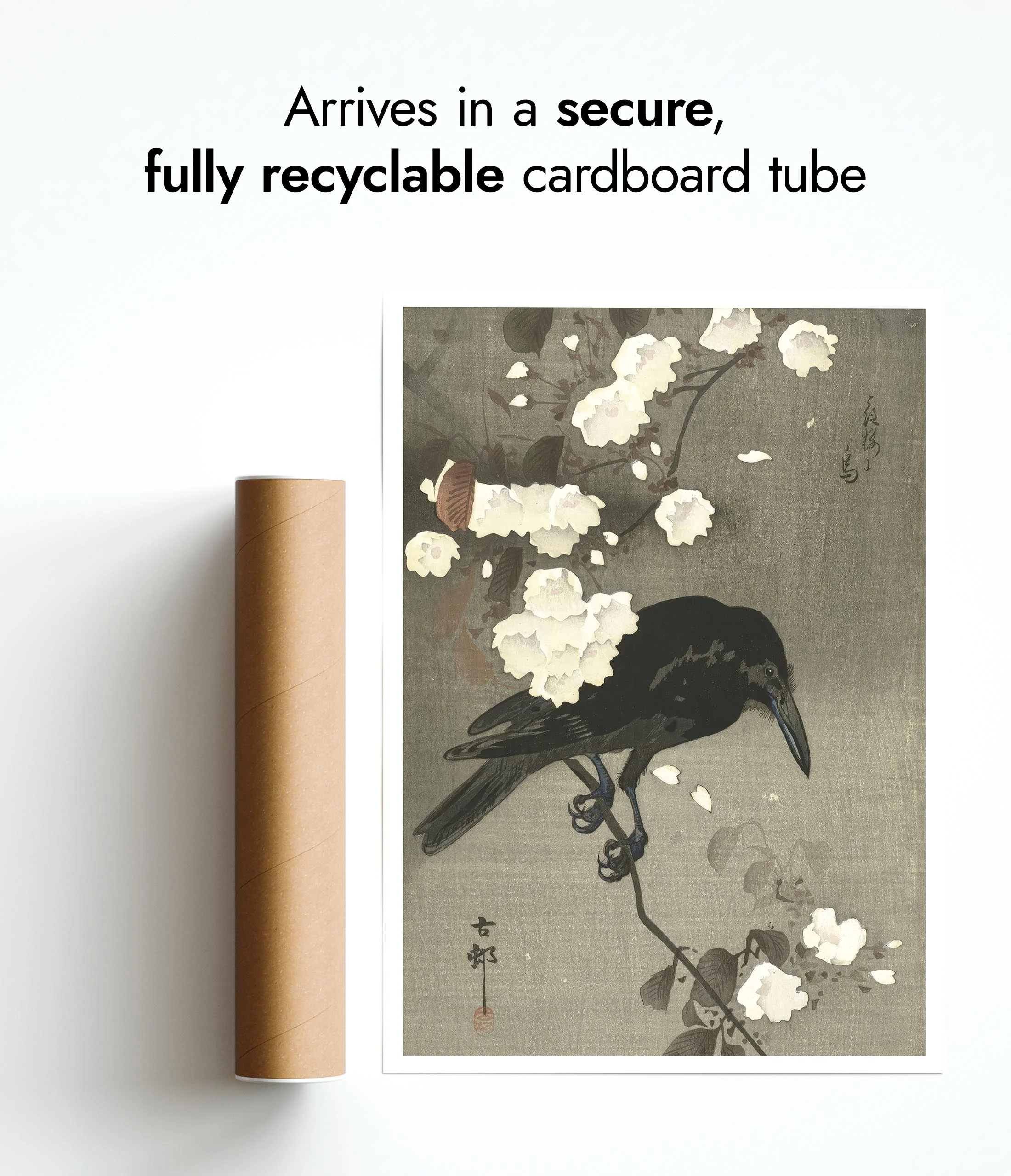 Crow with Cherry Blossom - Image 9