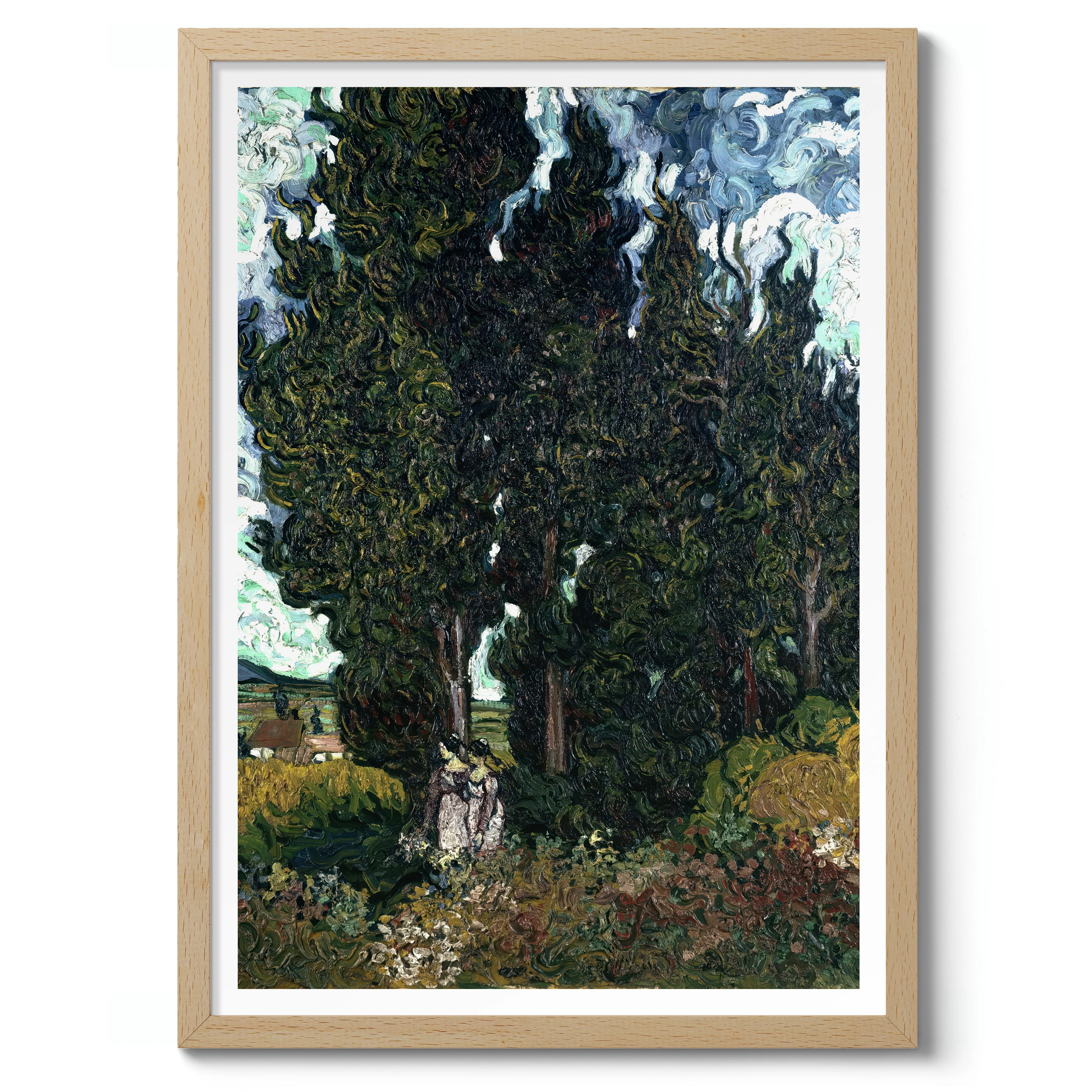 Cypresses with Two Figures - Image 3