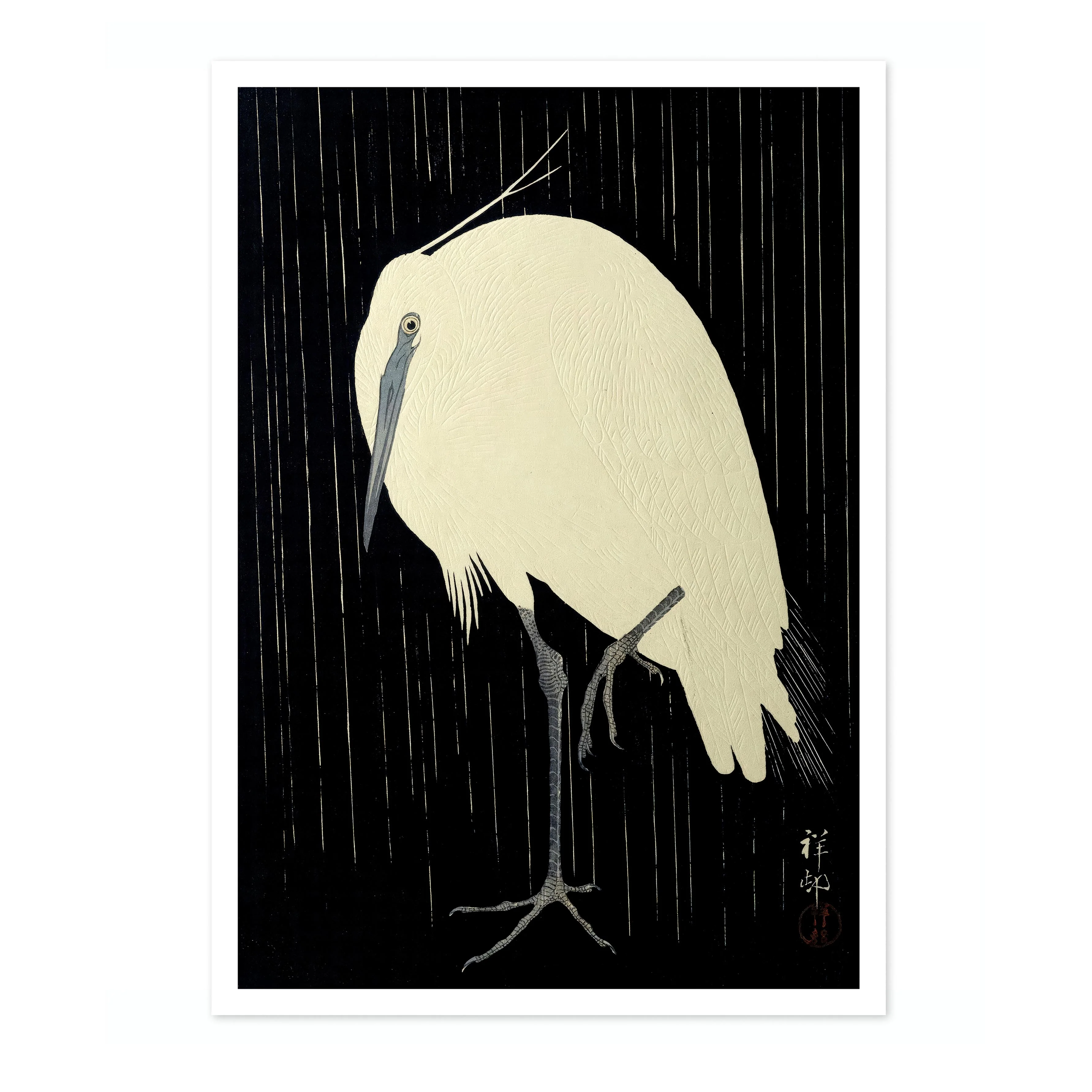Egret in the Rain - Image 4