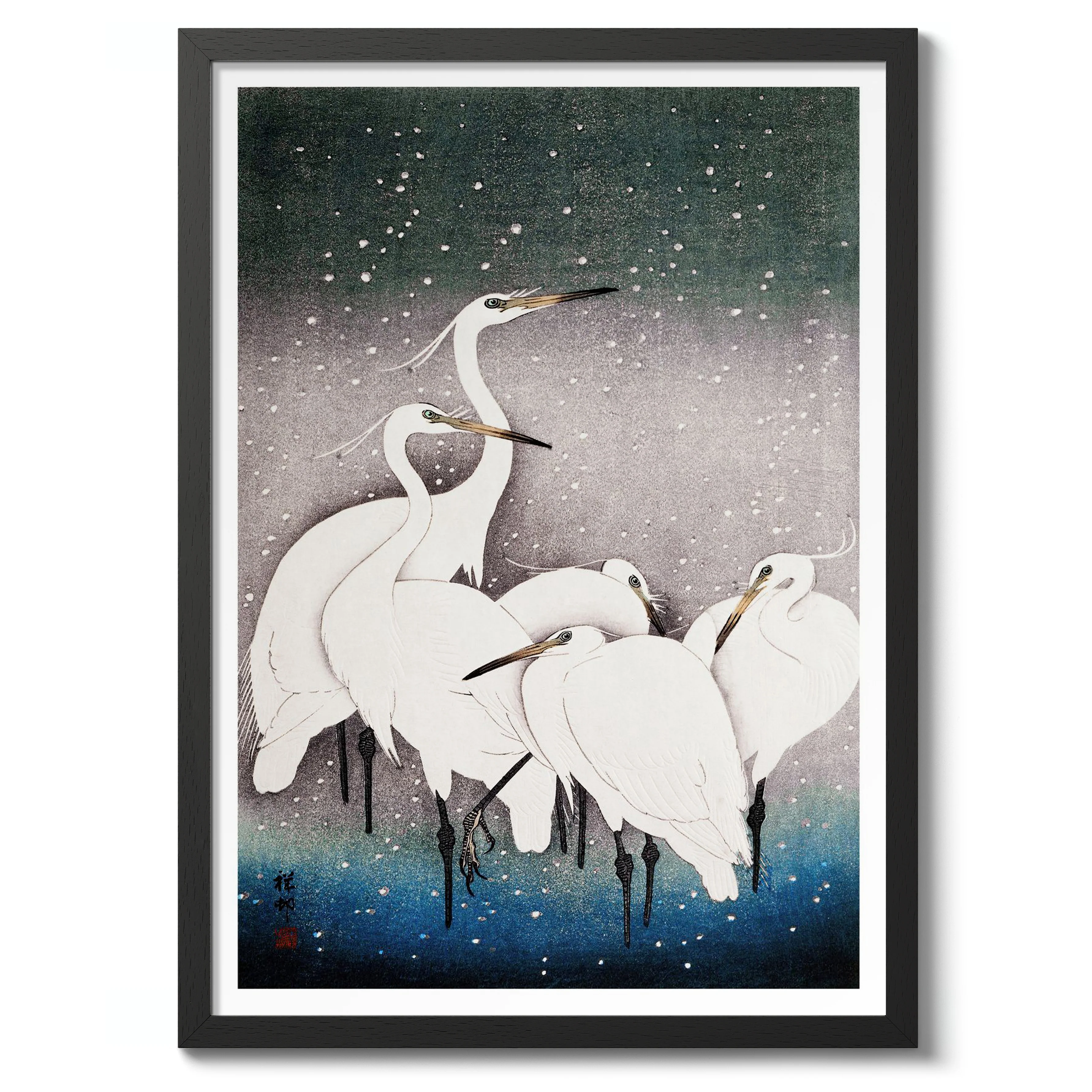 Egrets in the Snow - Image 2