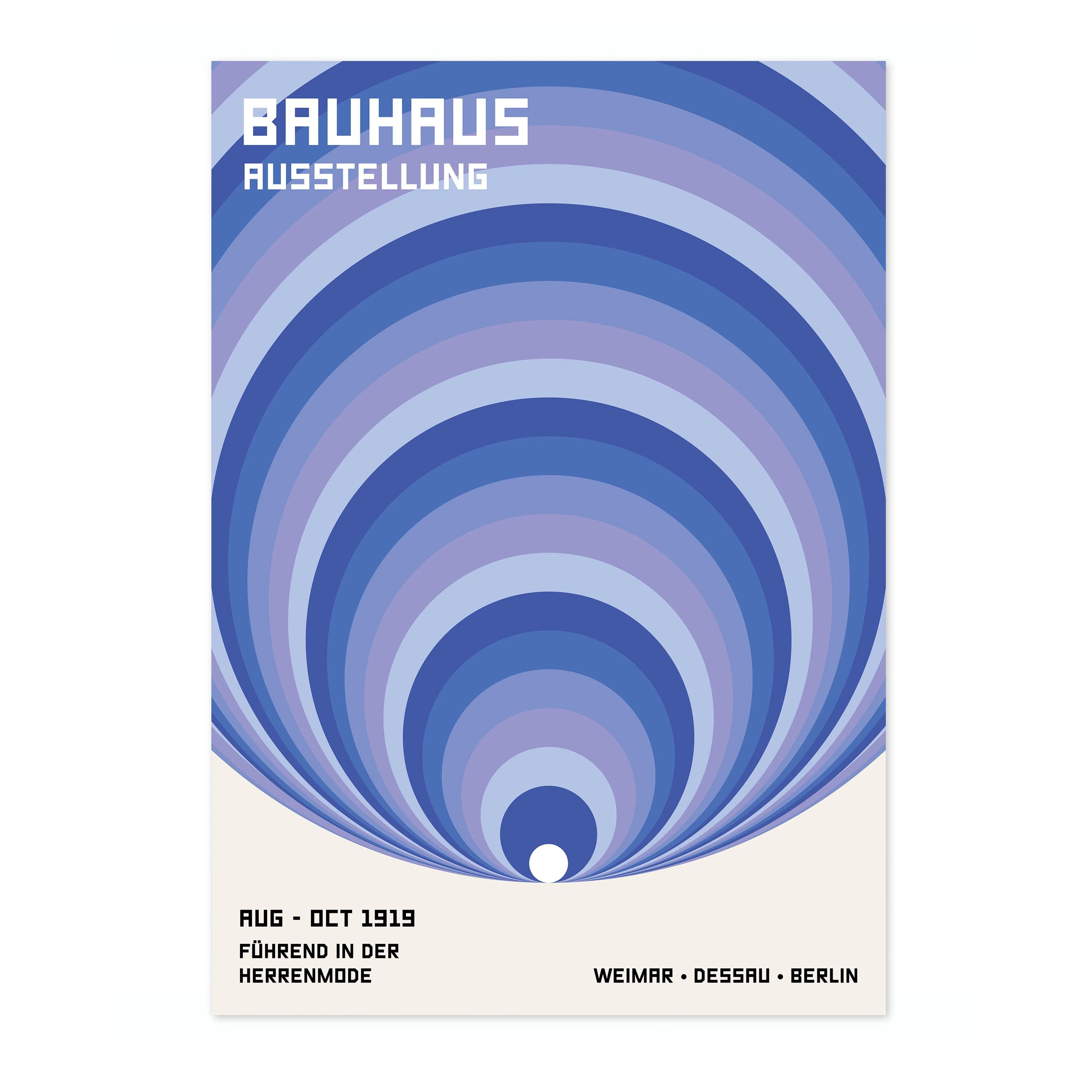 Expanding Circles, Blue - Image 4