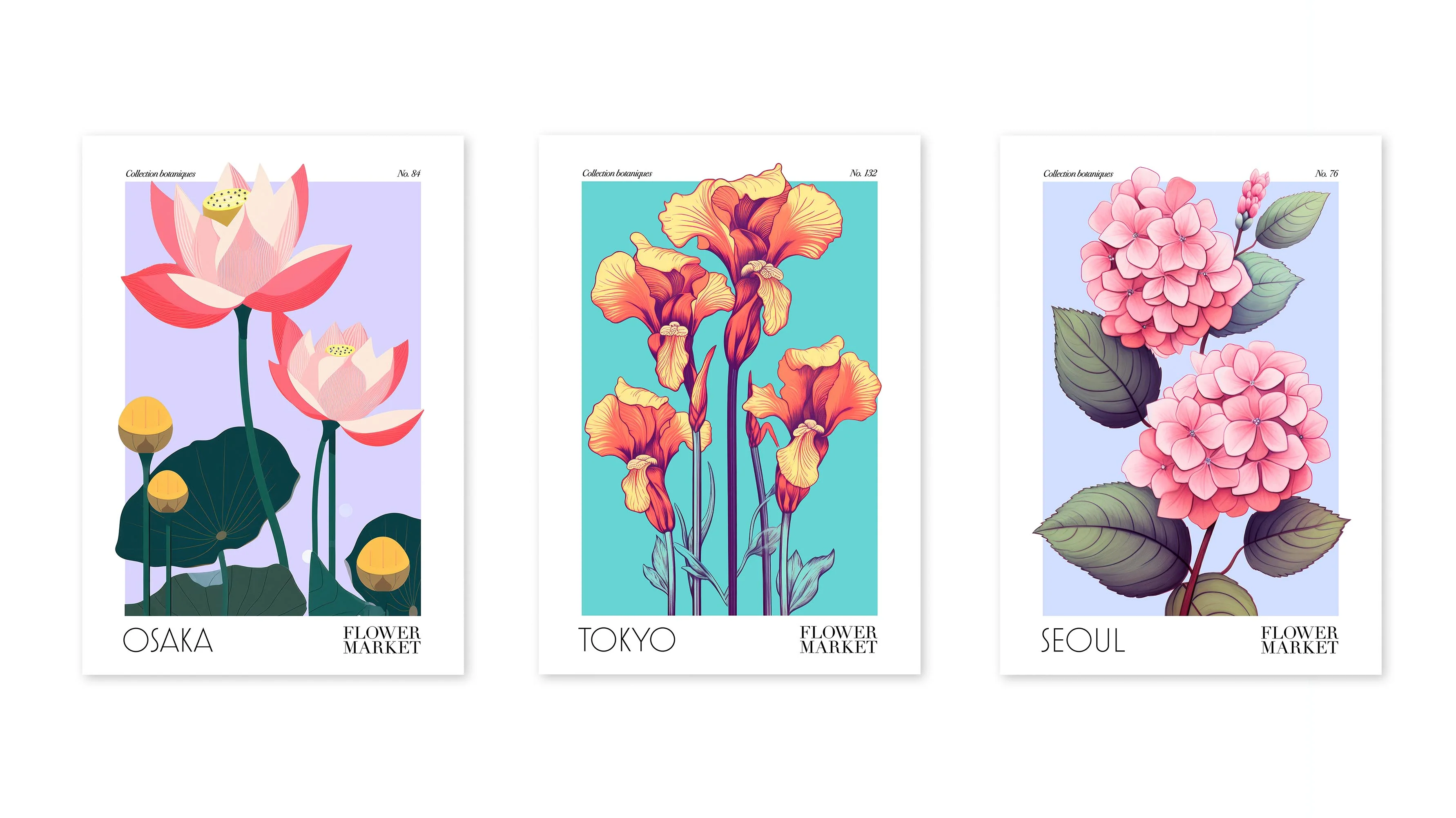 Flower Market Asia Exhibition - Set of 3 - Image 3