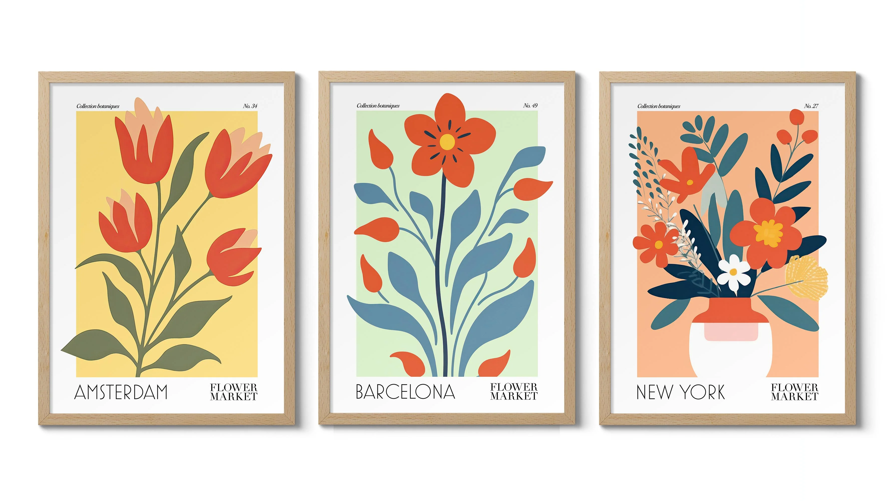 Flower Market Exhibition - Set of 3 - Image 2