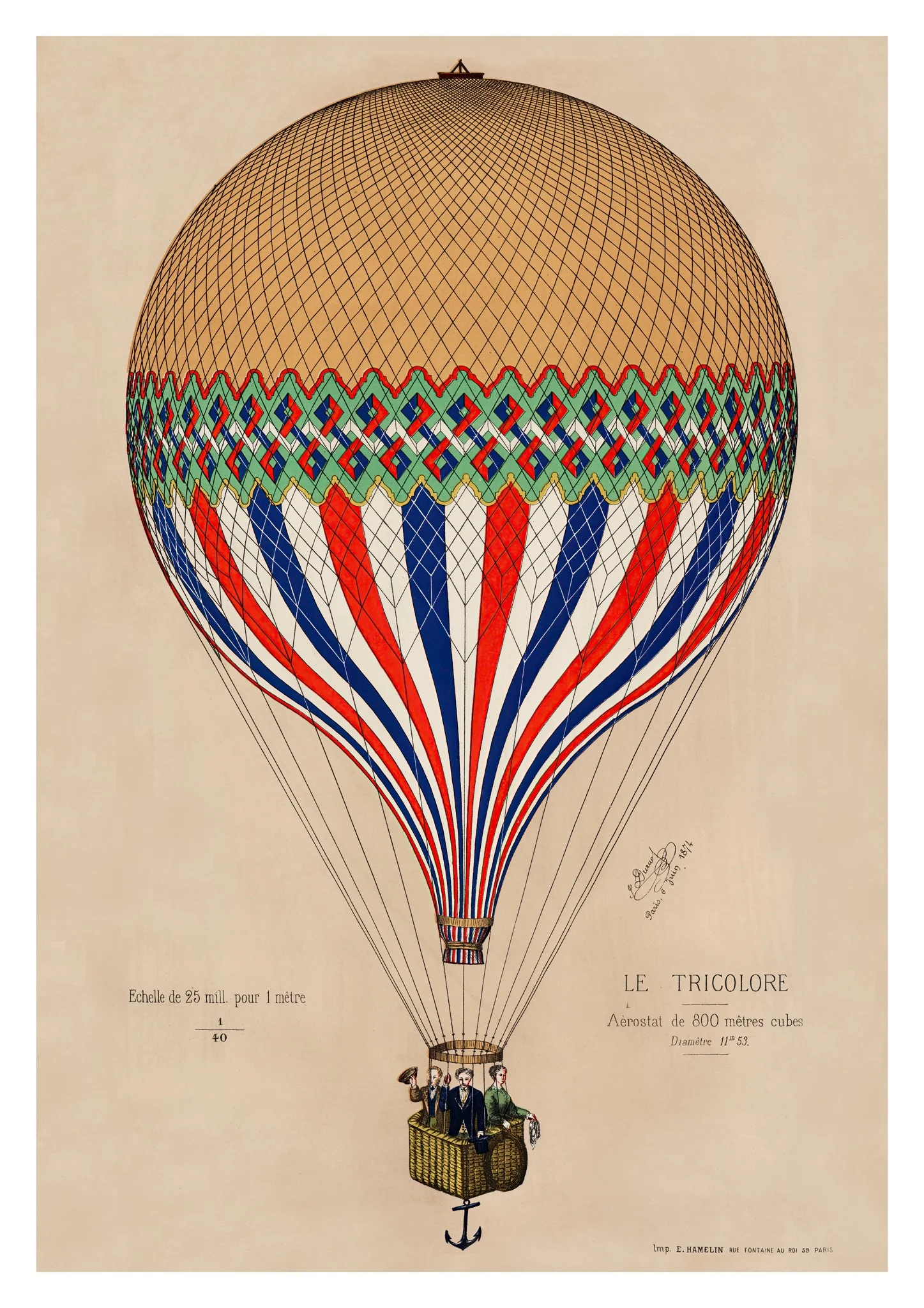 French Flag Balloon