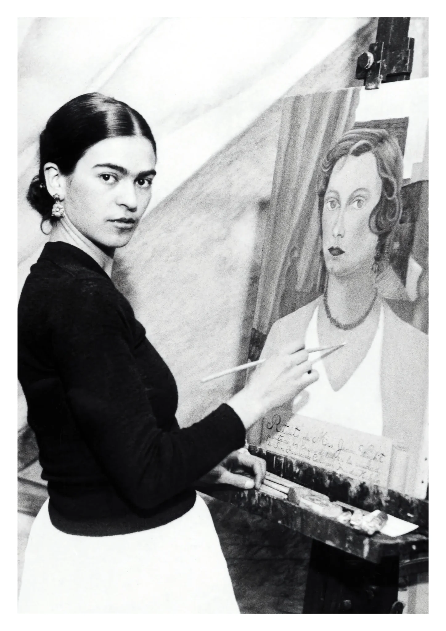 Frida Kahlo in her Studio