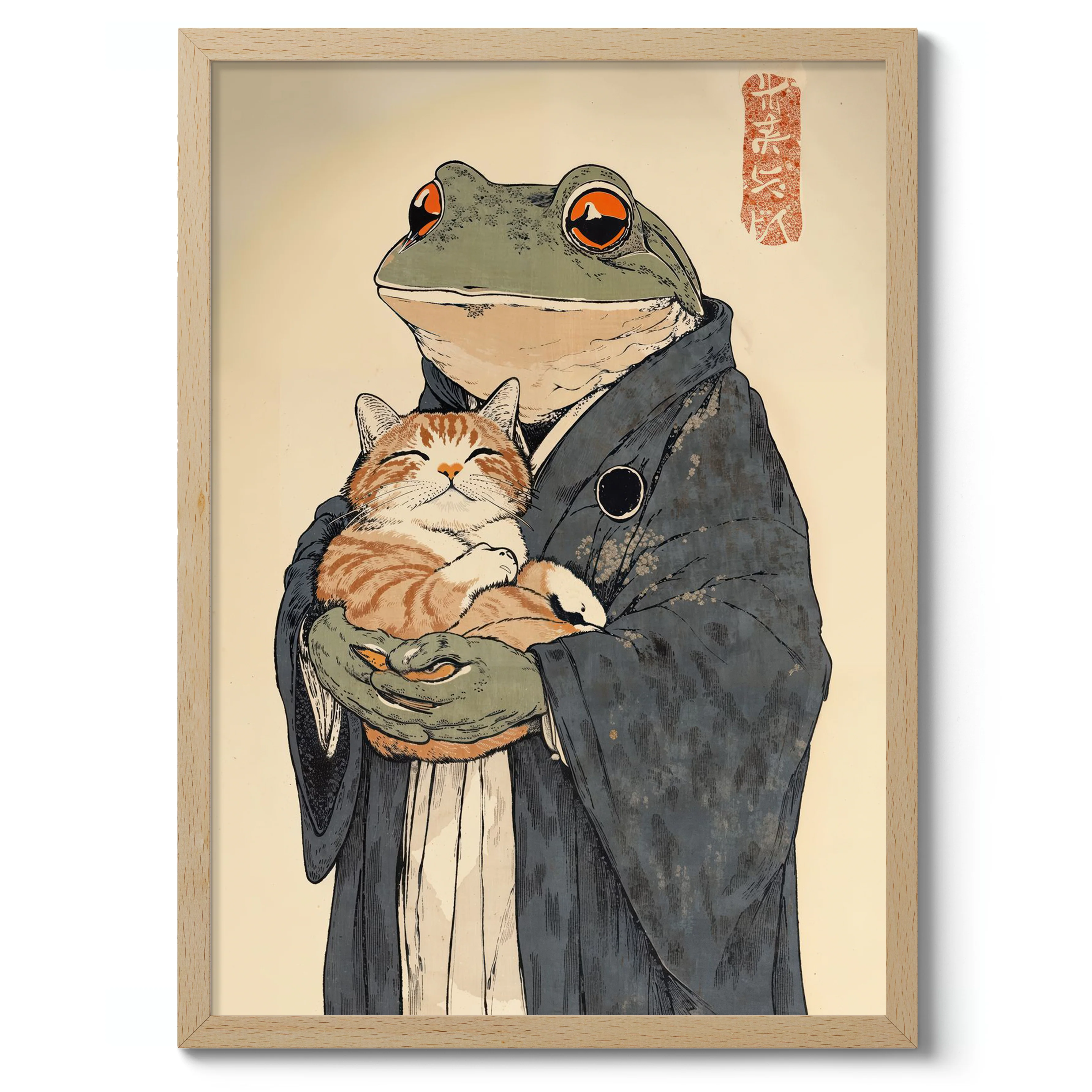 Frog Holding Cat - Image 3