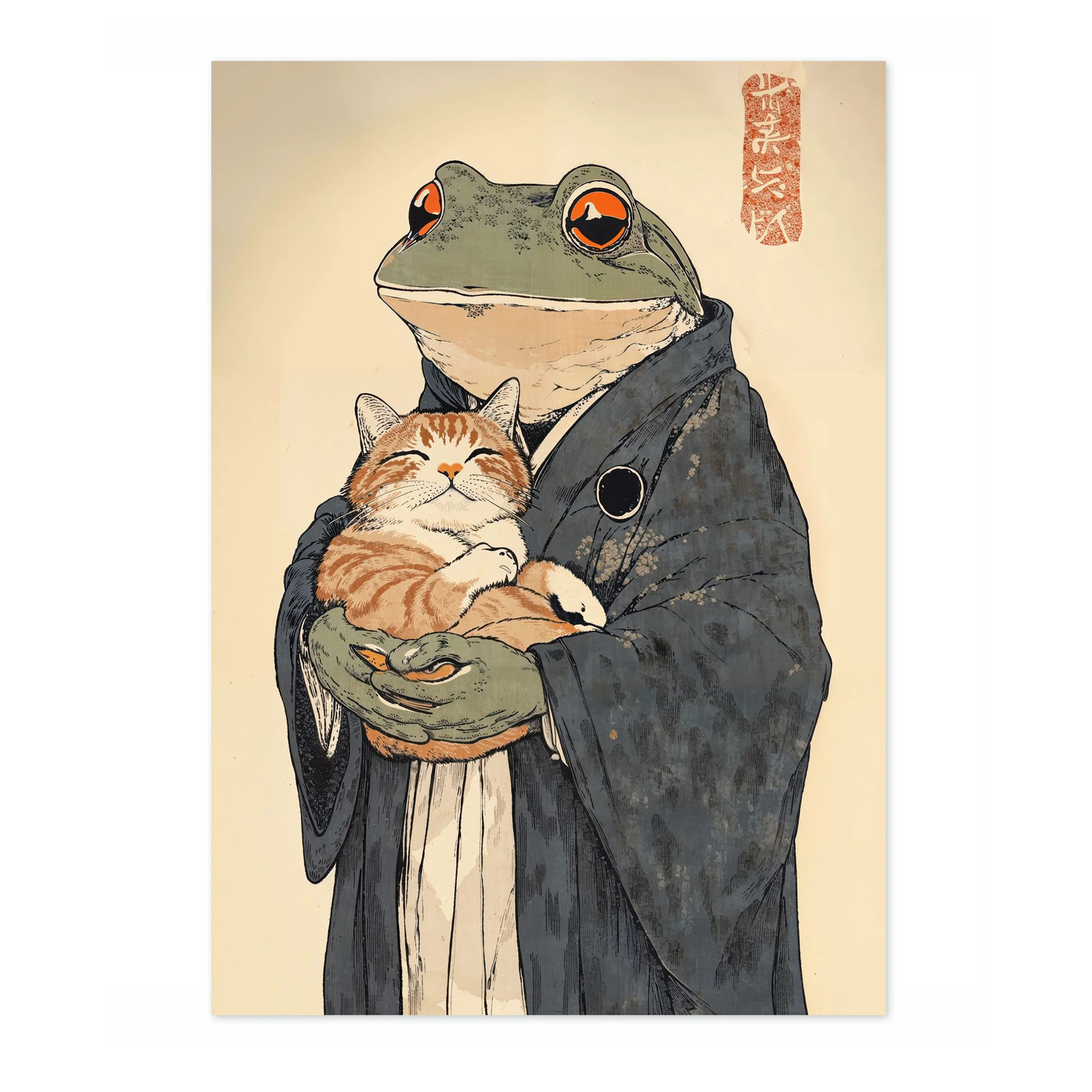 Frog Holding Cat - Image 4