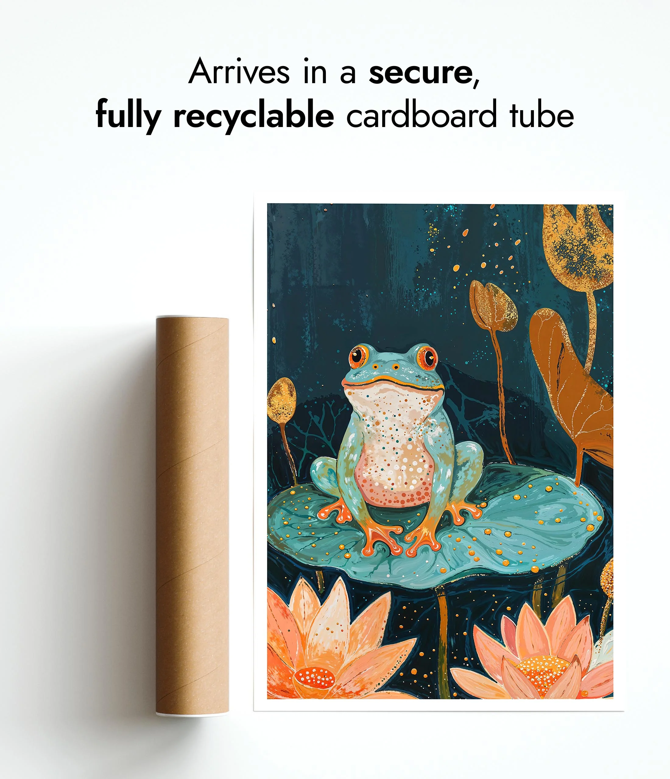 Frog on Water Lily - Image 9