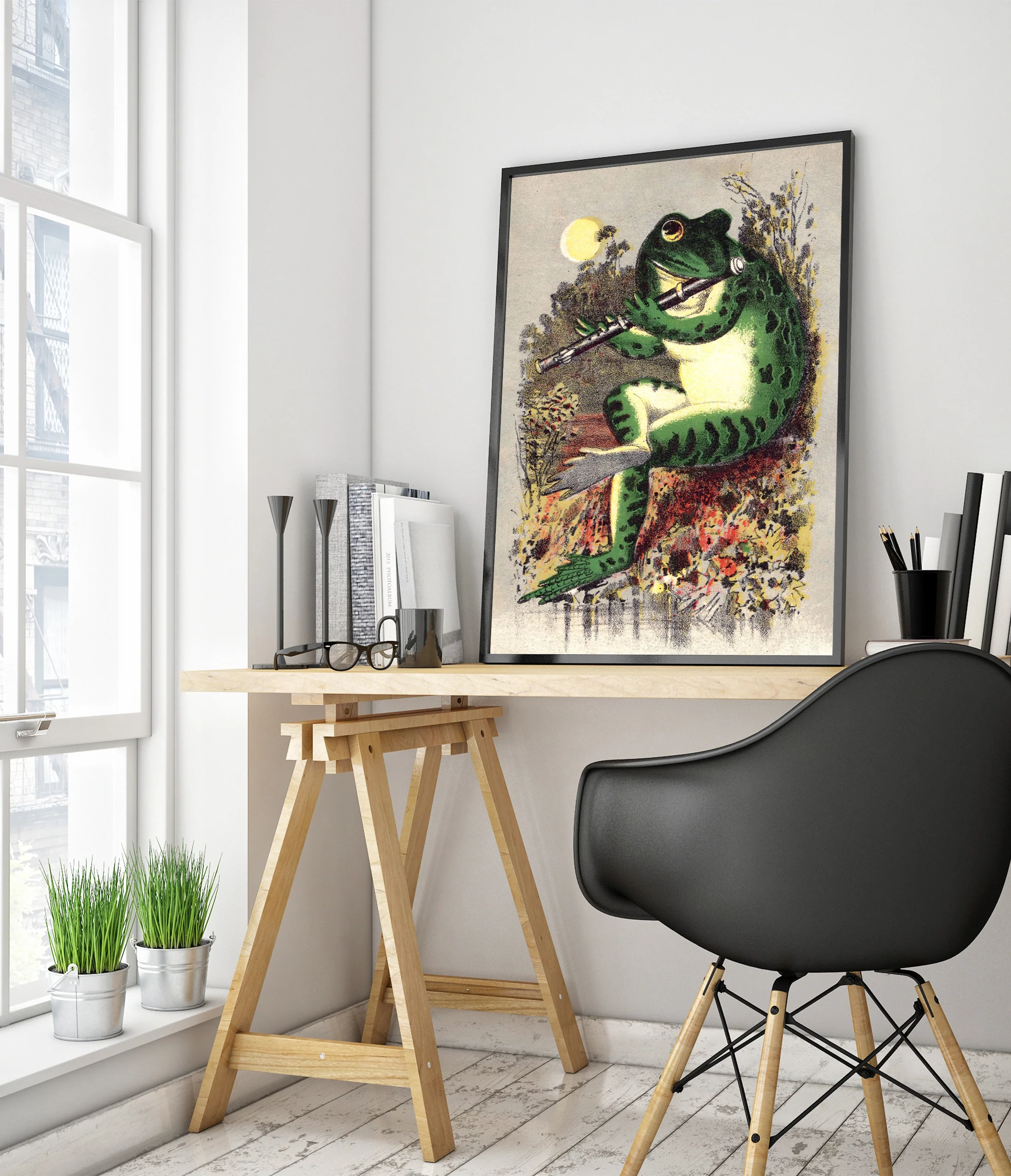 Frog Playing Flute - Image 5
