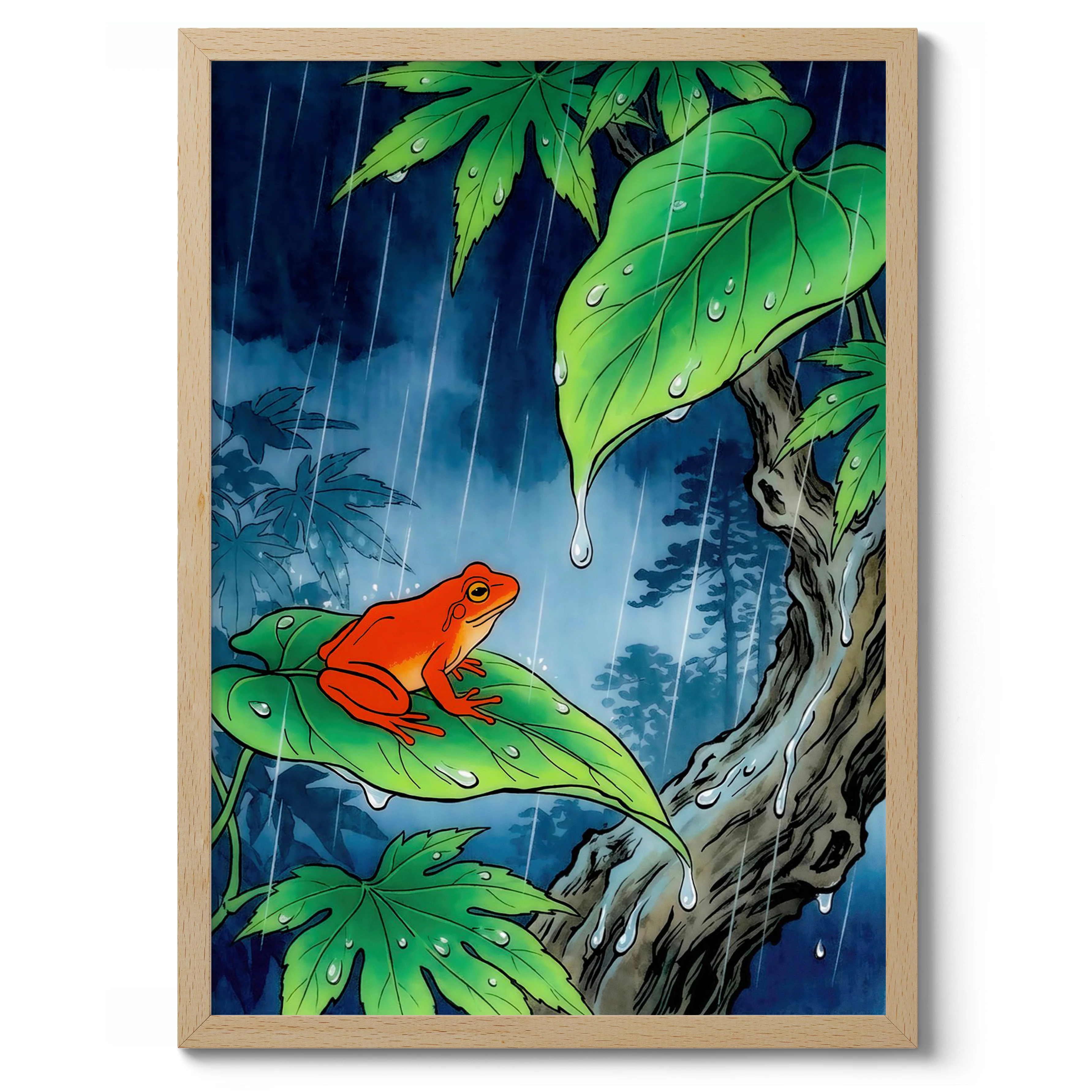 Frog Under the Leaf - Image 3