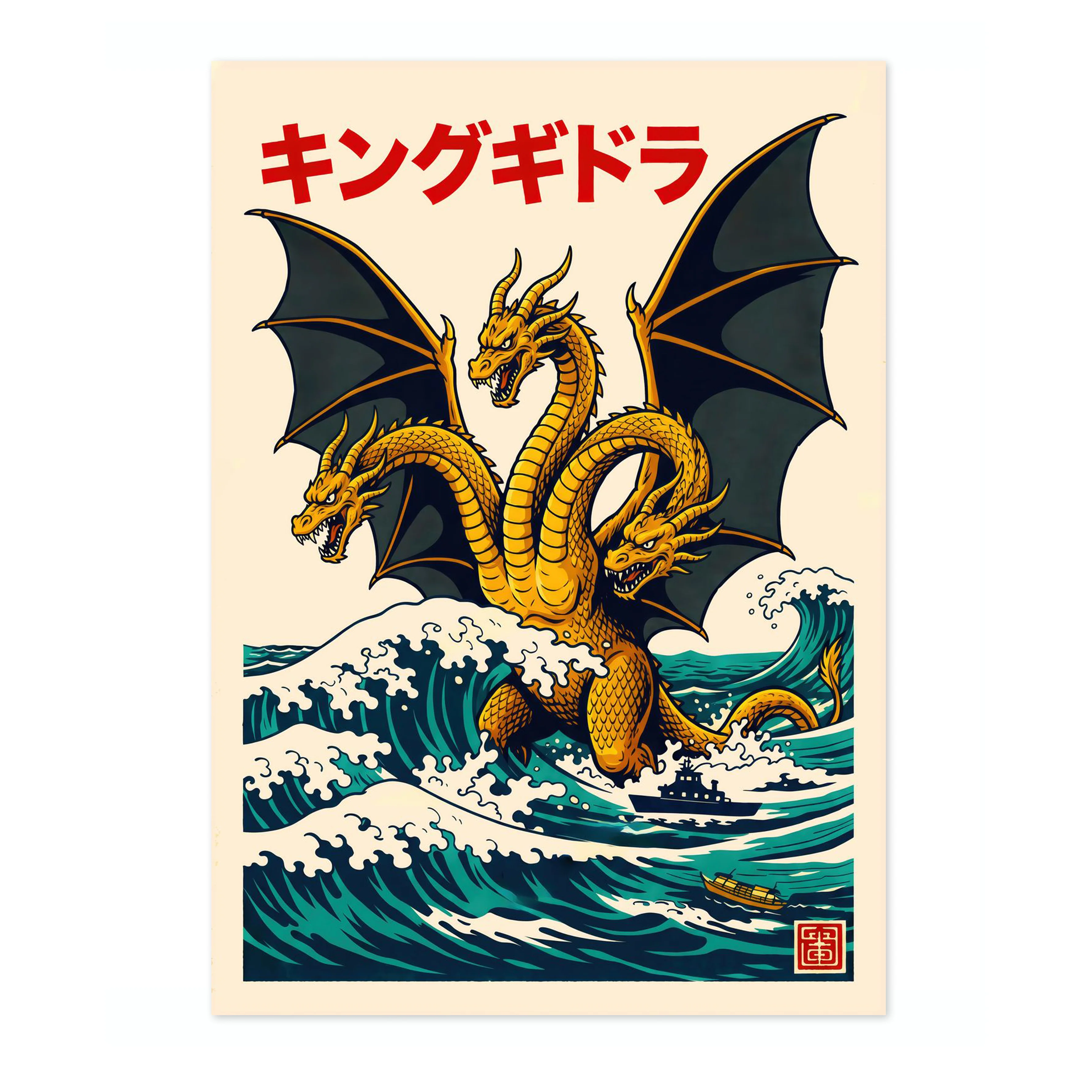 Great Wave of King Ghidorah - Image 4
