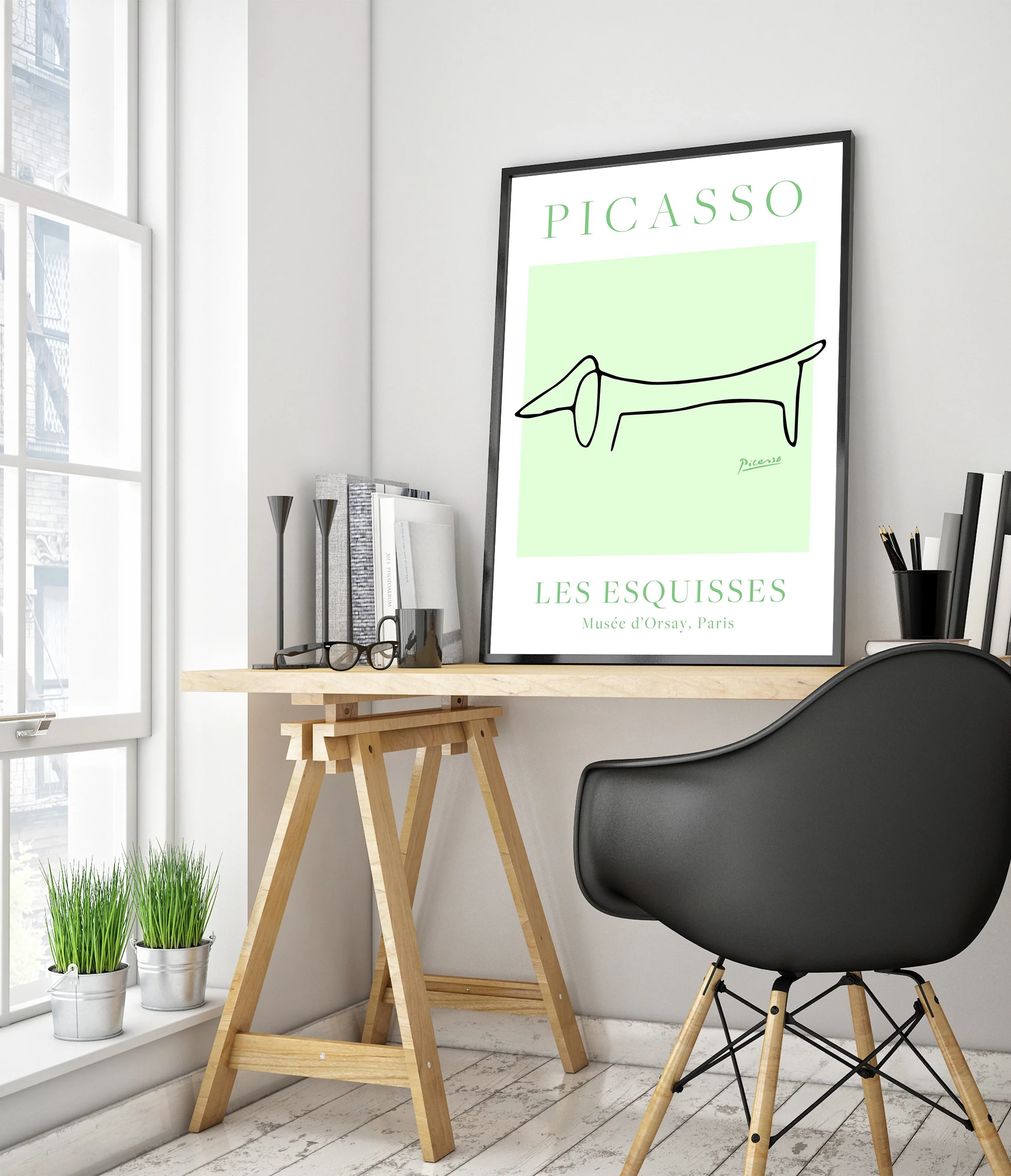 Green & White Dog - Image 5