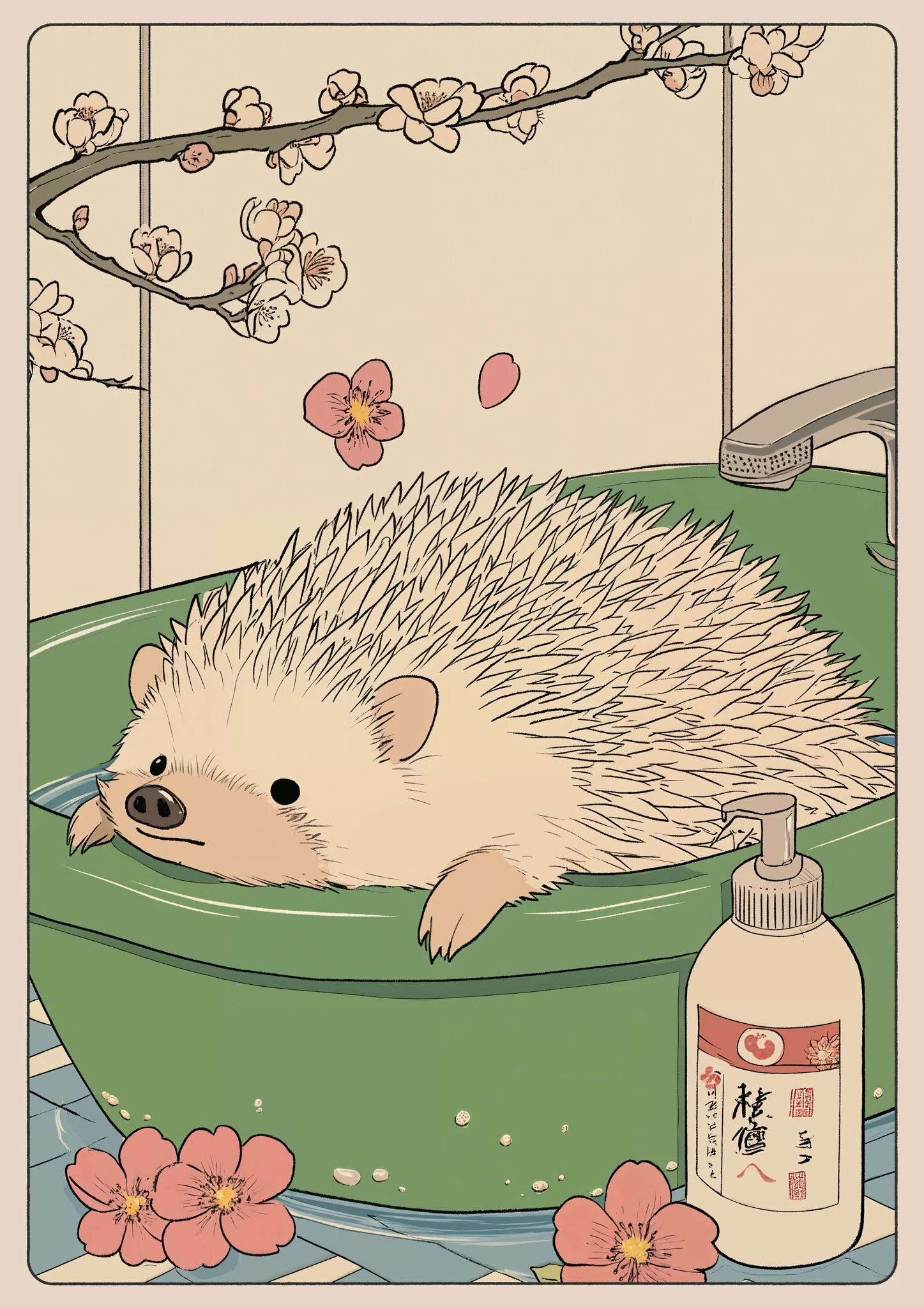 Hedgehog Bathtime