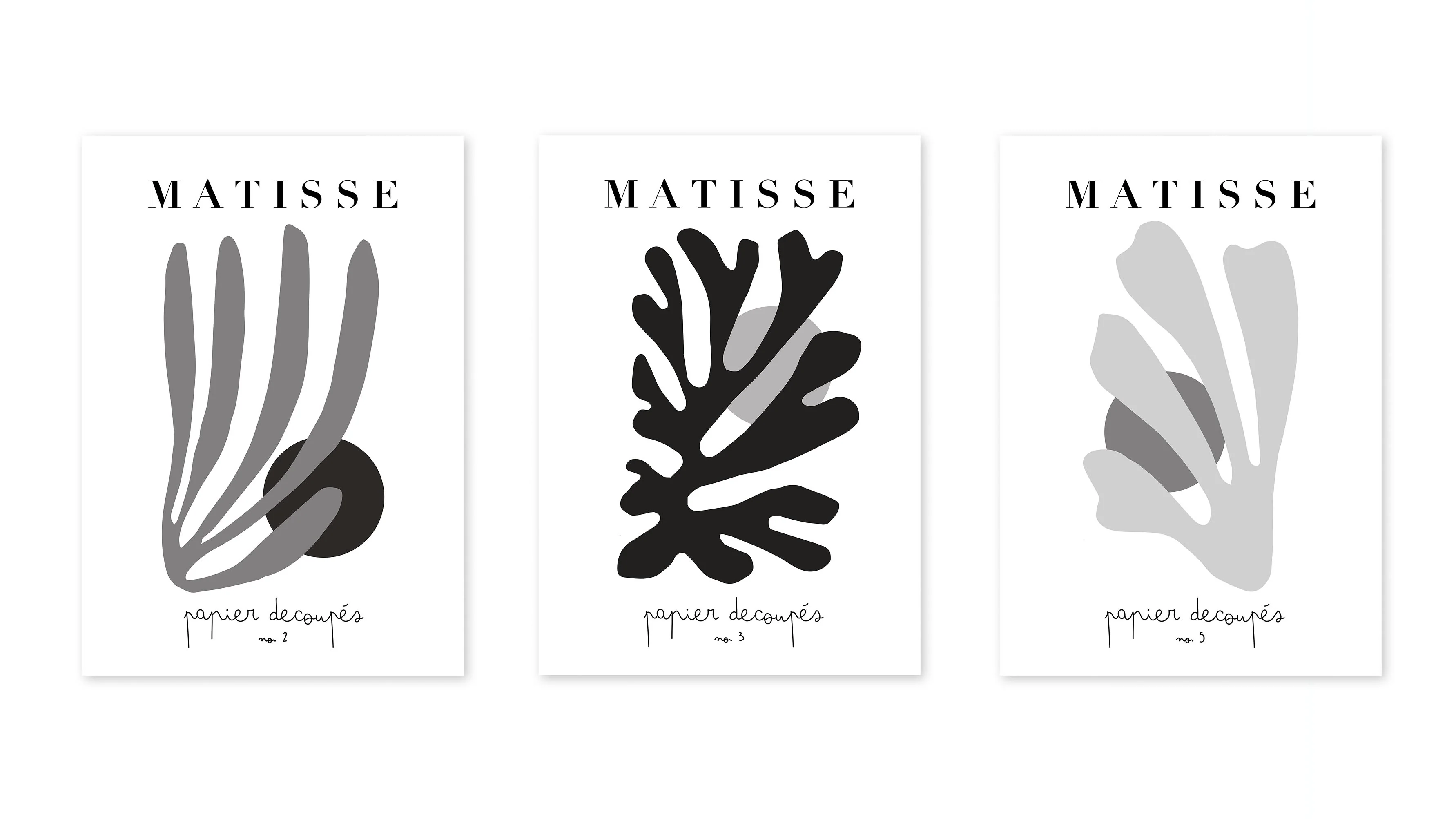 Henri Matisse Black & White - Set of 3 - Image 3