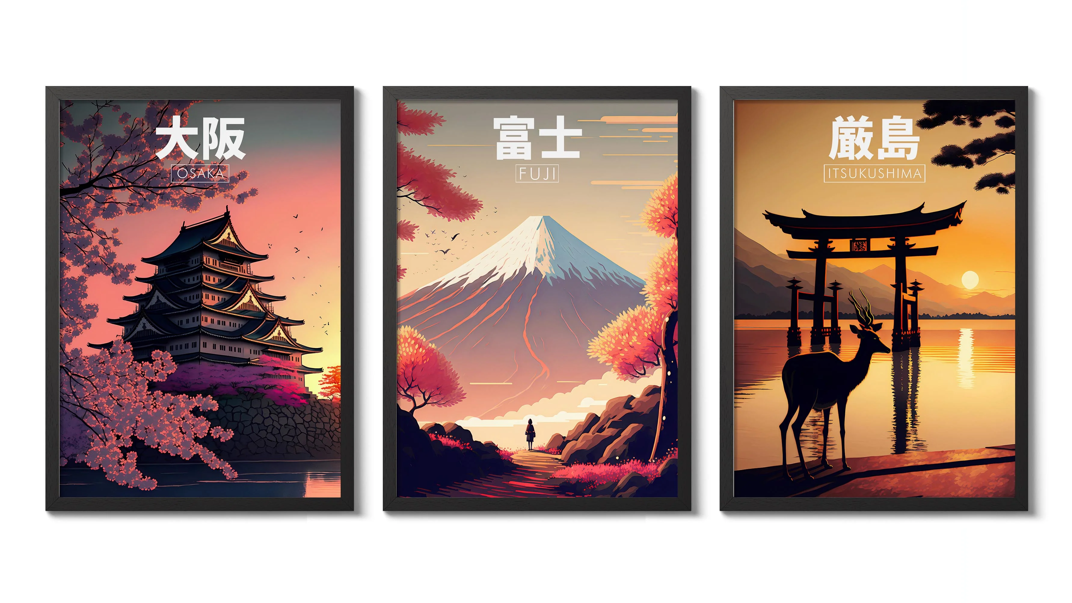 Japan Anime Travel - Set of 3