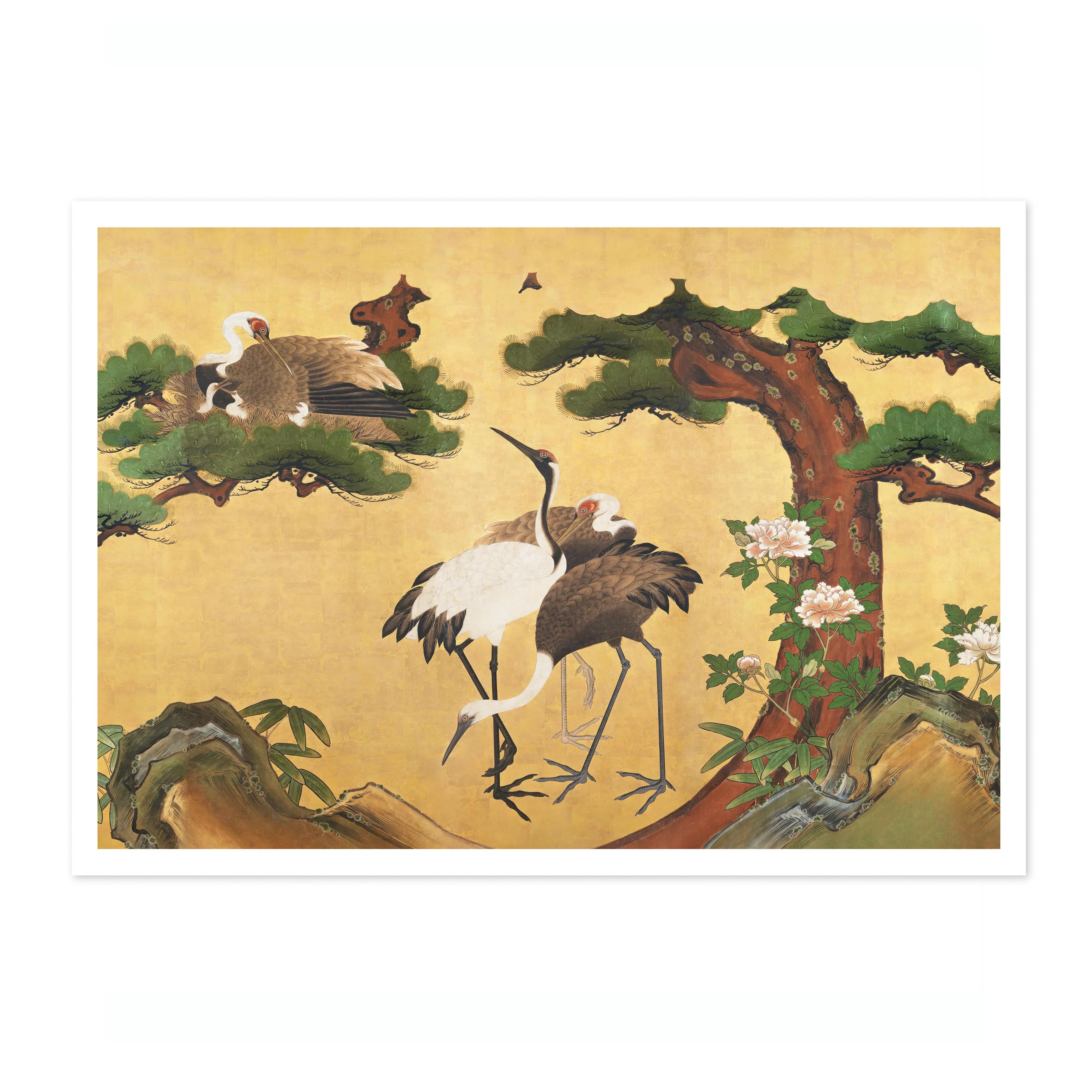 Japanese Cranes with Bamboo - Image 4