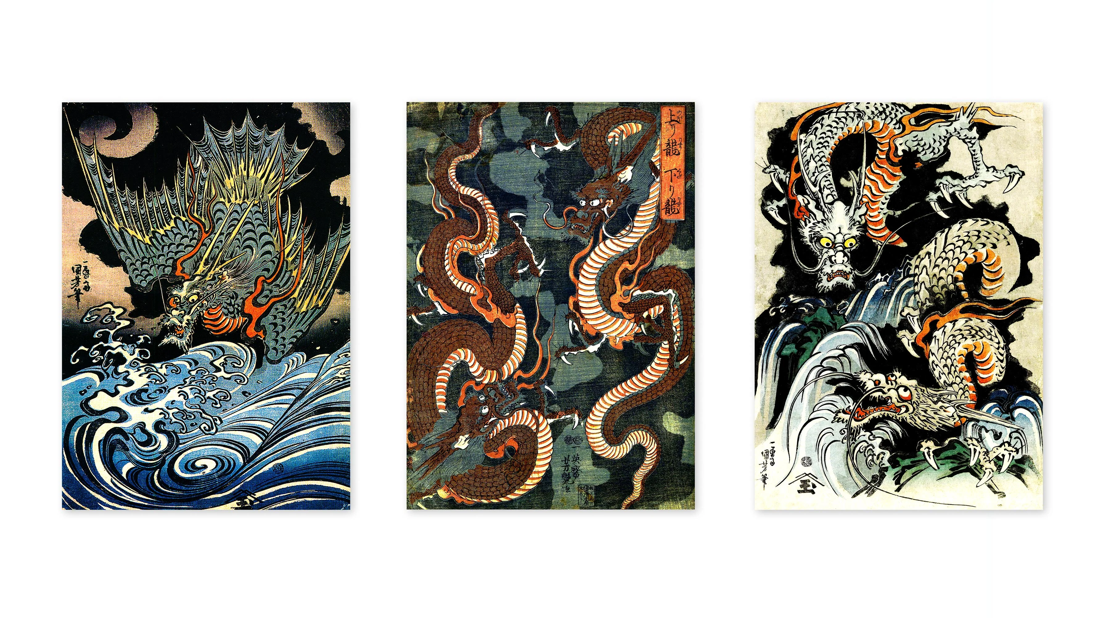 Japanese Dragons - Set of 3 - Image 3