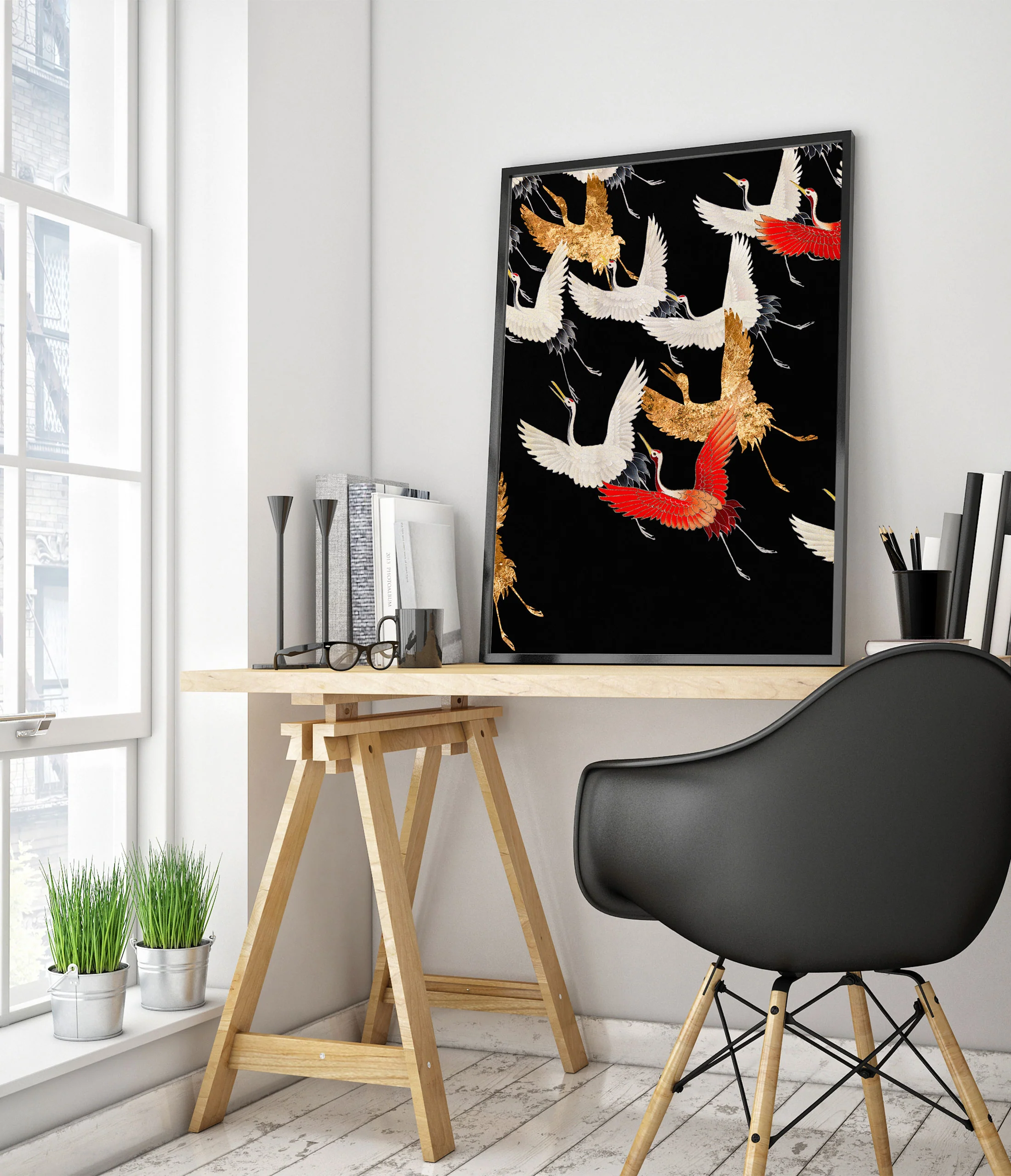 Japanese Flock of Cranes - Image 5