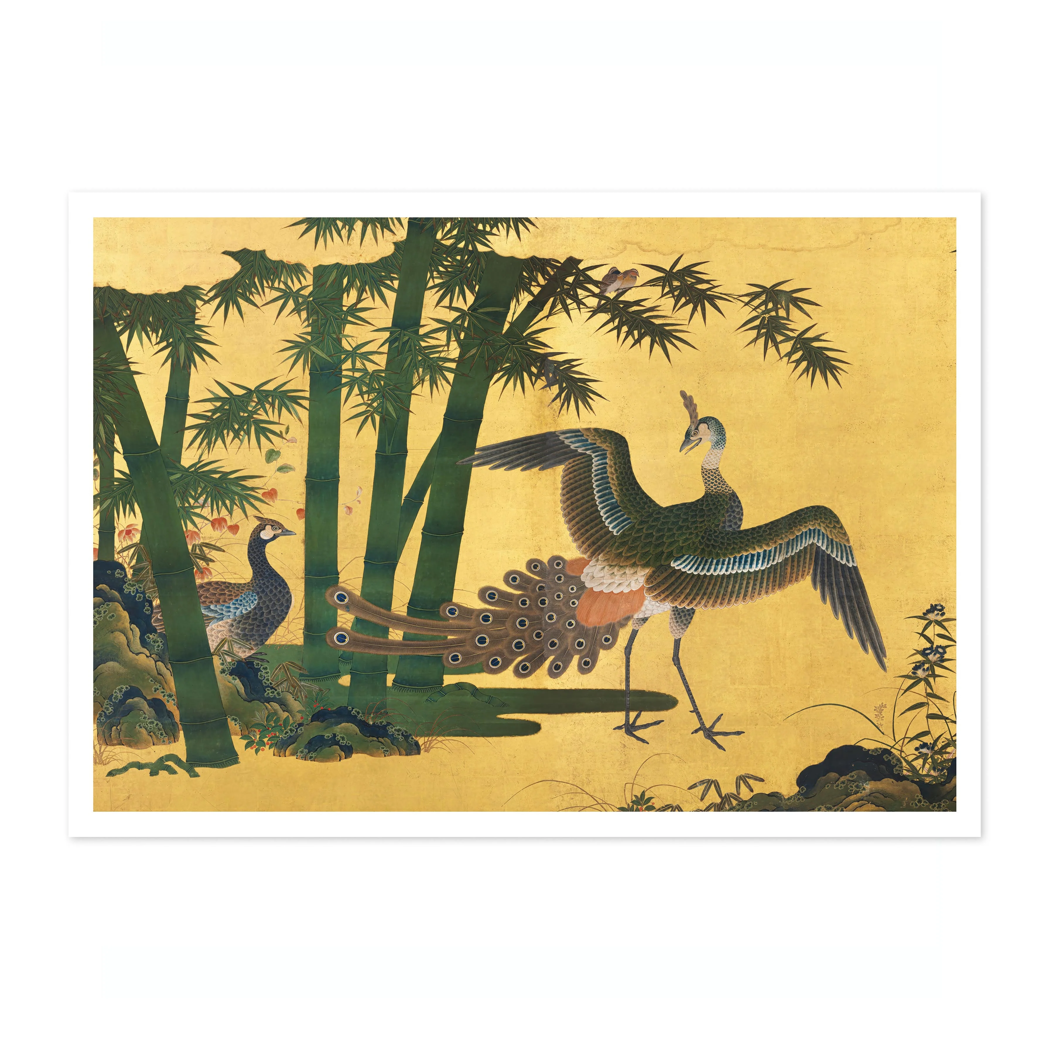 Japanese Peacocks & Bamboo - Image 4