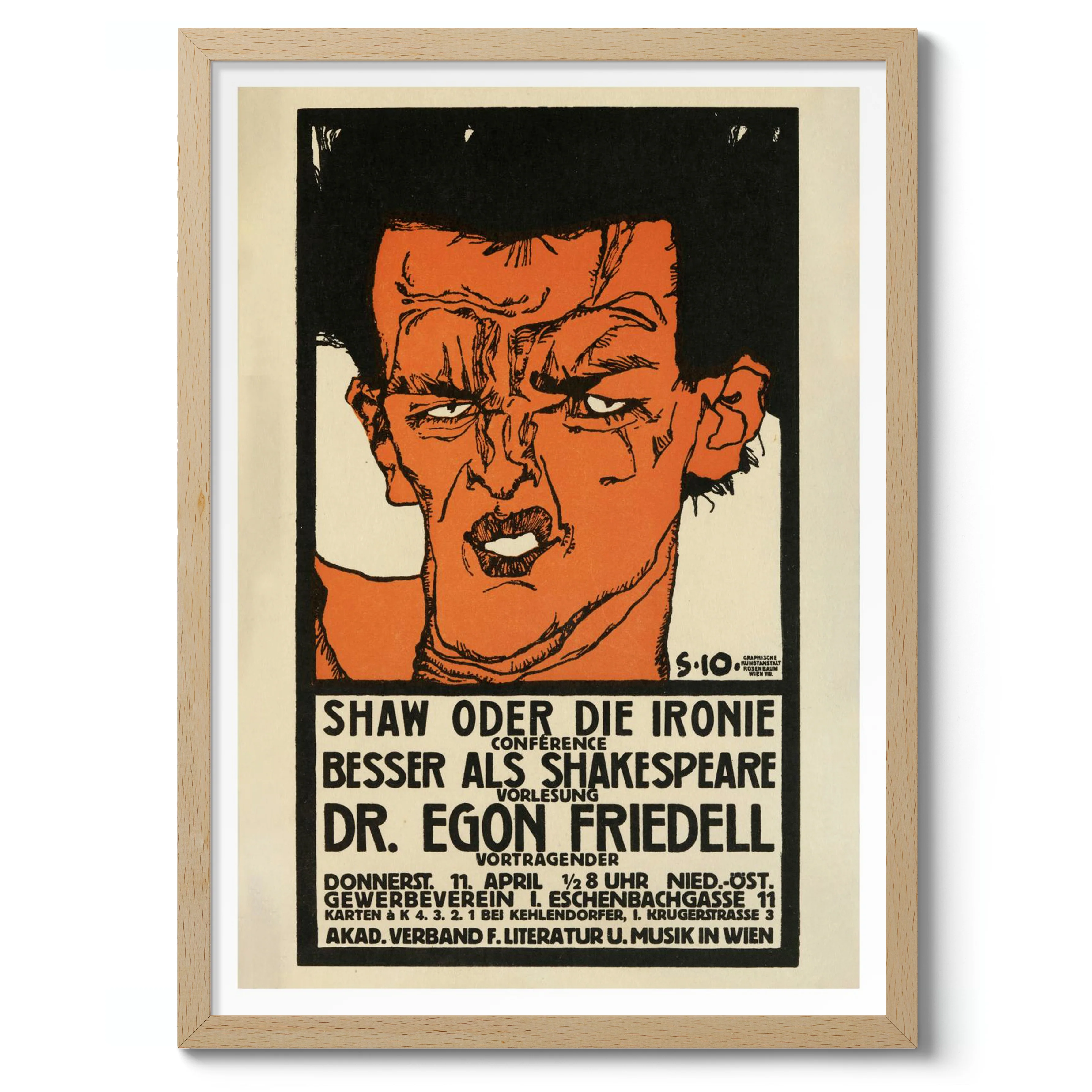 Lecture Poster for Dr. Egon Friedell - Image 3