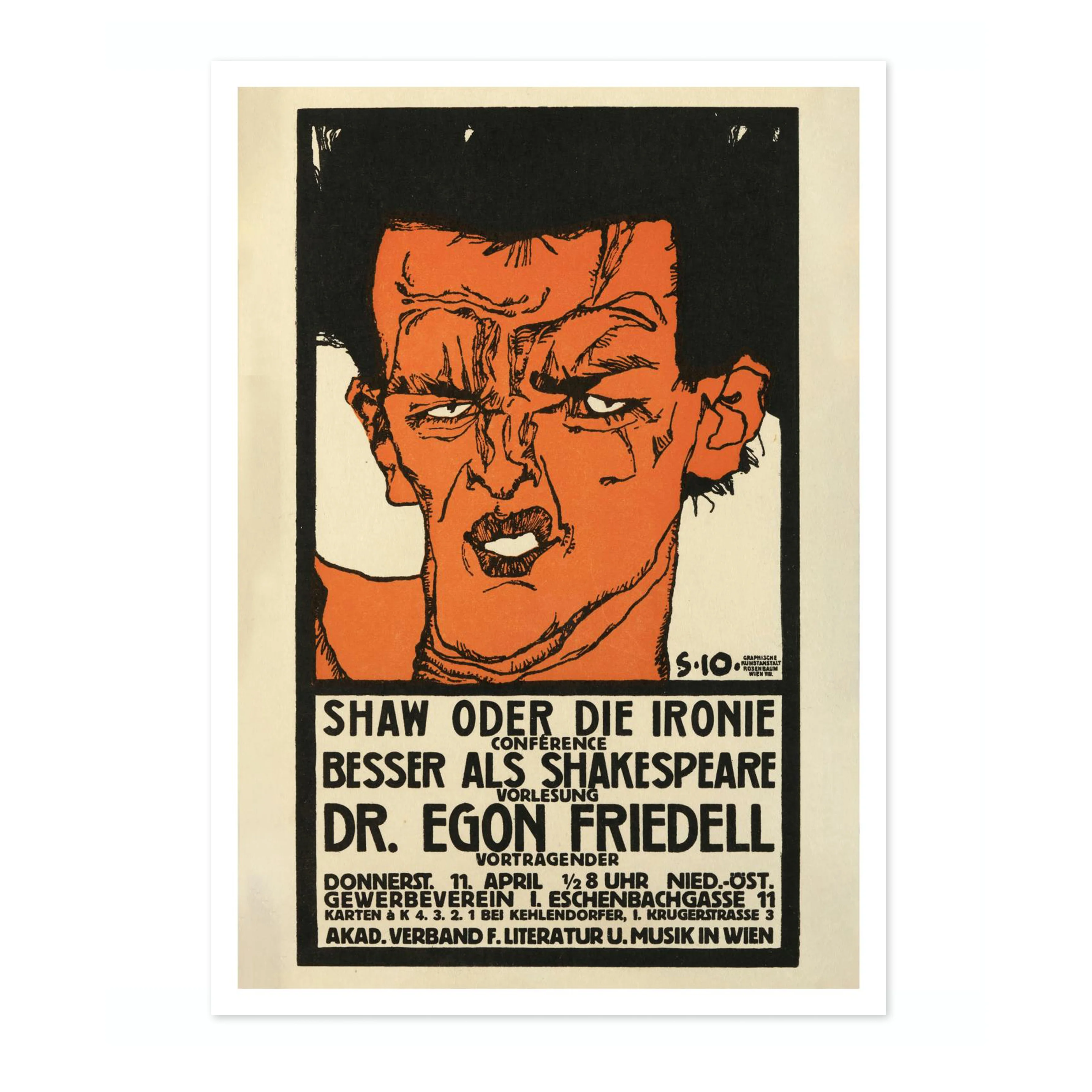 Lecture Poster for Dr. Egon Friedell - Image 4